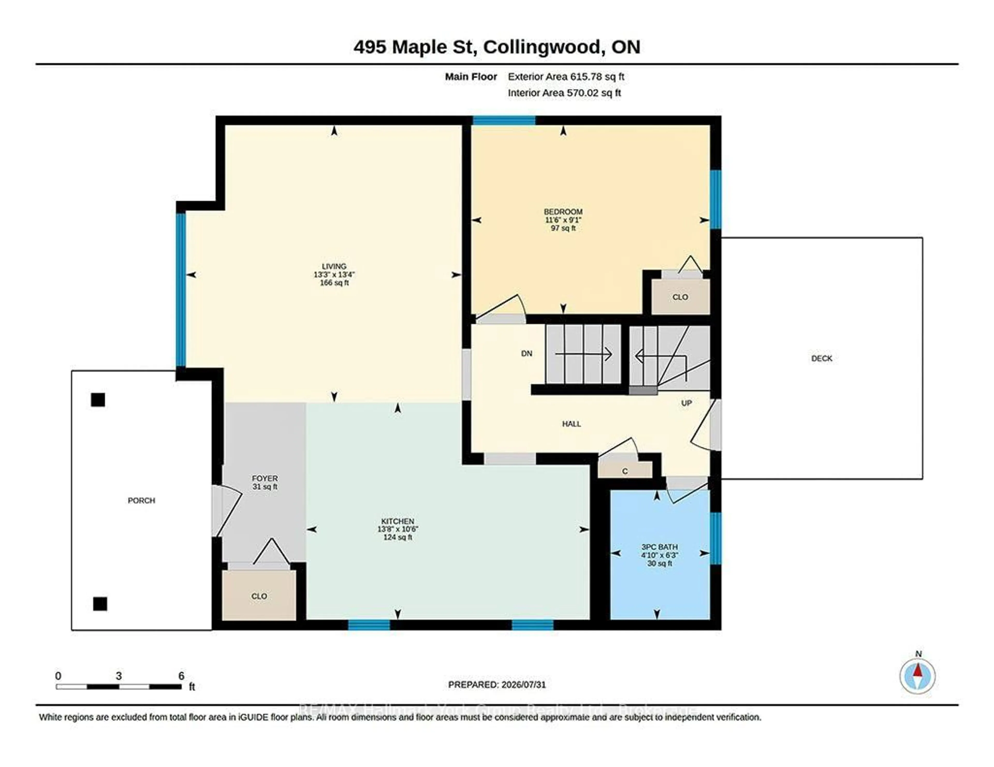 Floor plan for 495 Maple St, Collingwood Ontario L9Y 2S6