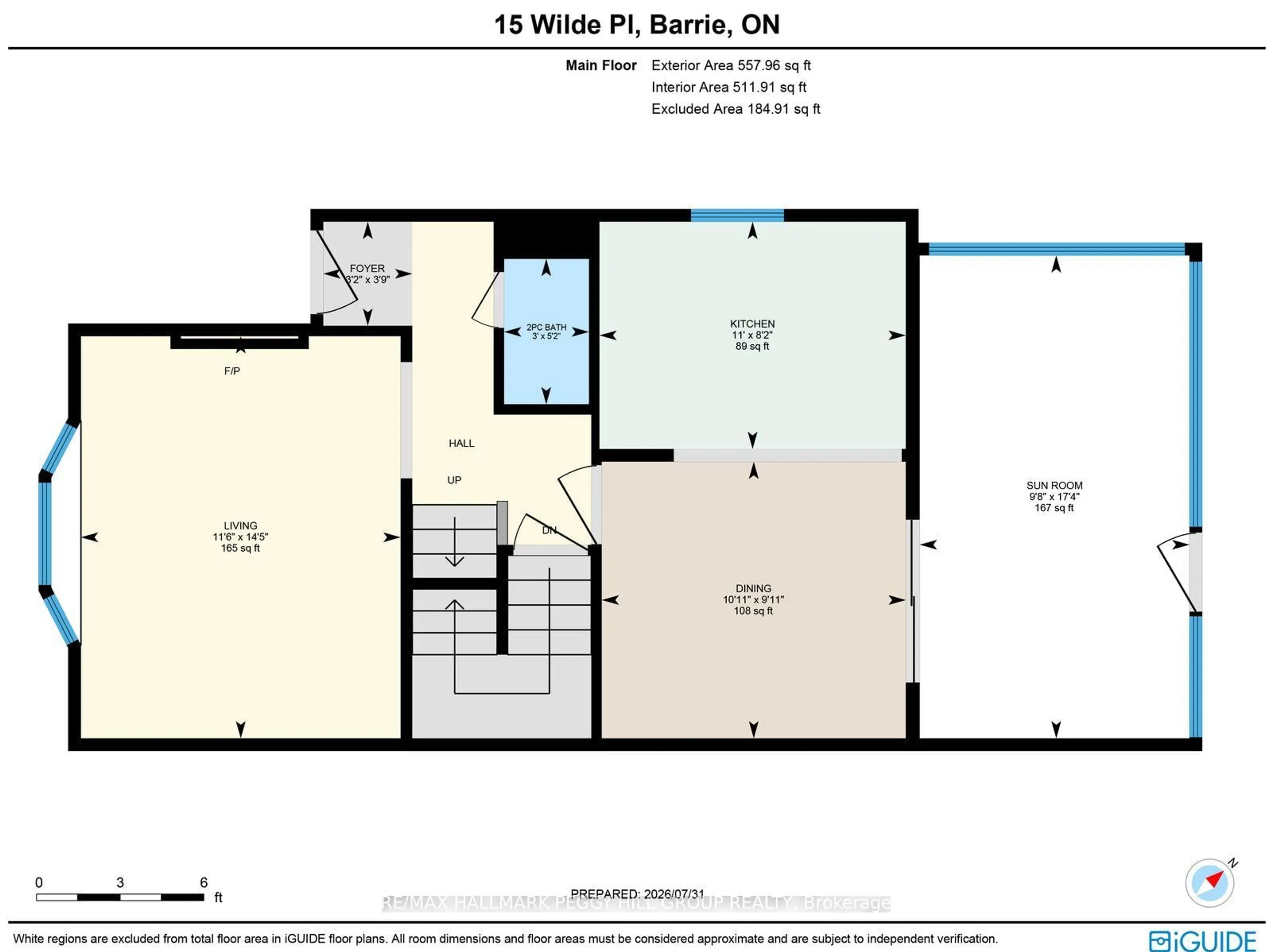 Floor plan for 15 Wilde Pl, Barrie Ontario L4N 4W6