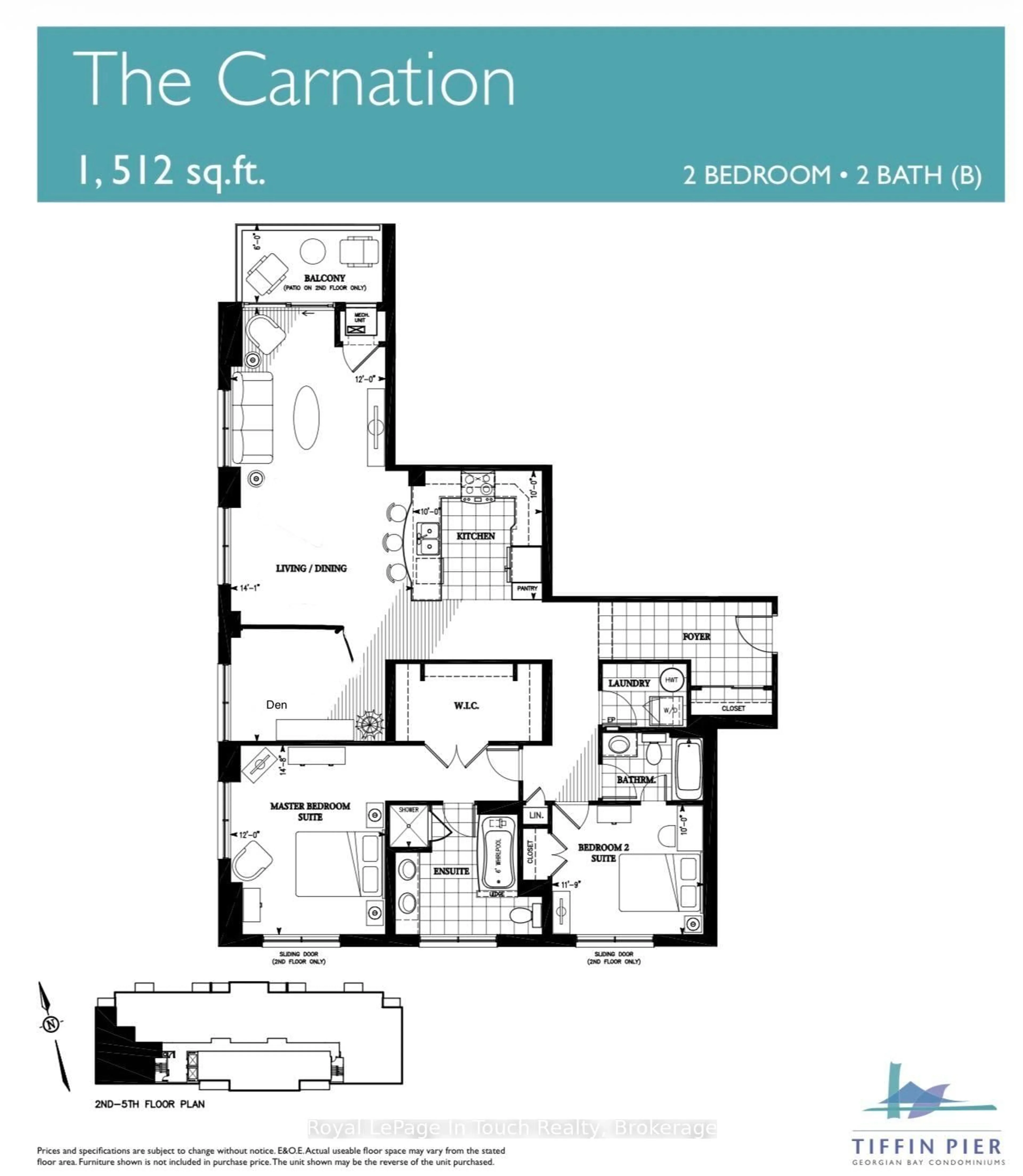 Floor plan for 699 Aberdeen Blvd #501, Midland Ontario L4R 5P2