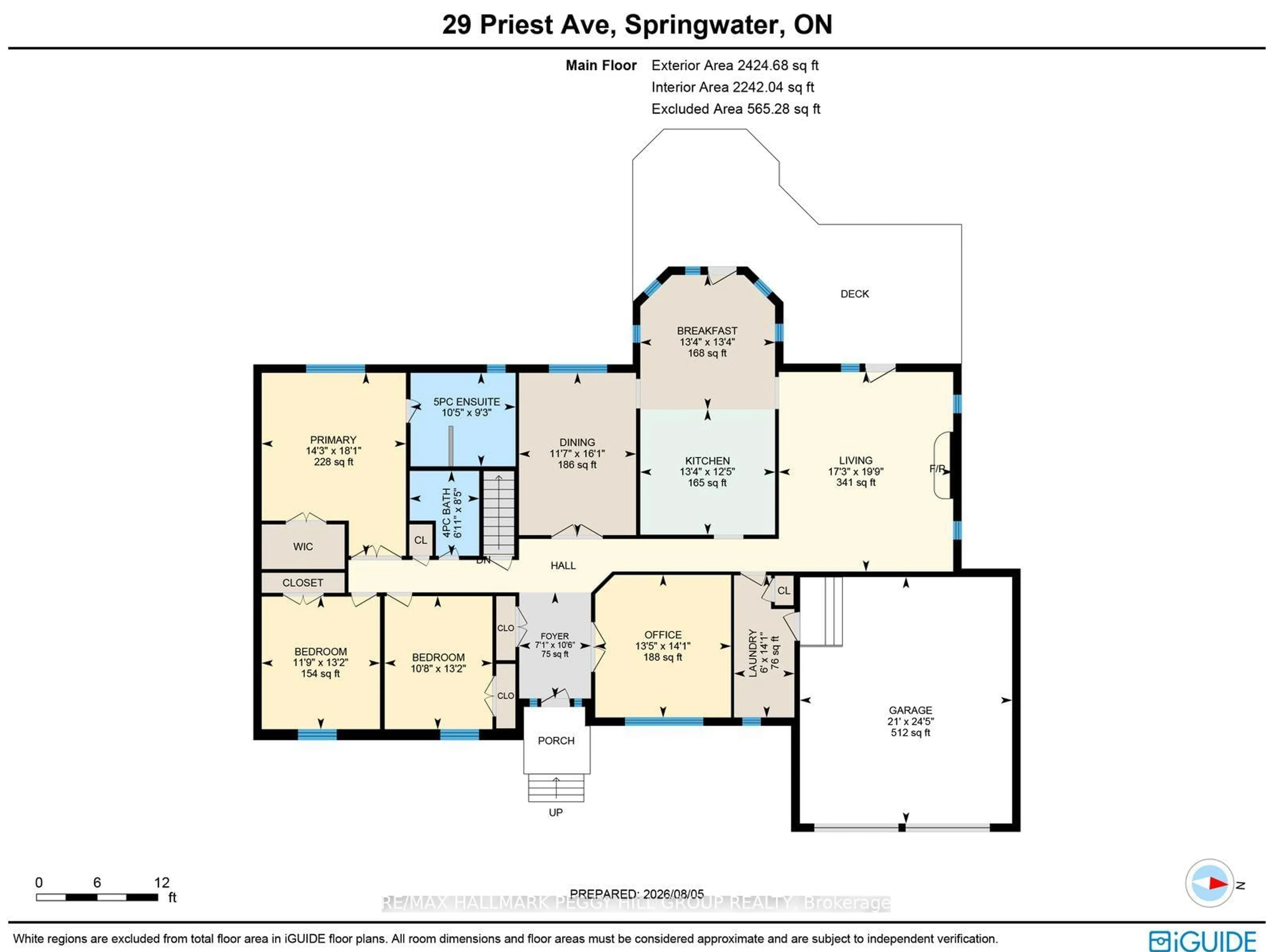 Floor plan for 29 Priest Ave, Springwater Ontario L9X 0G9
