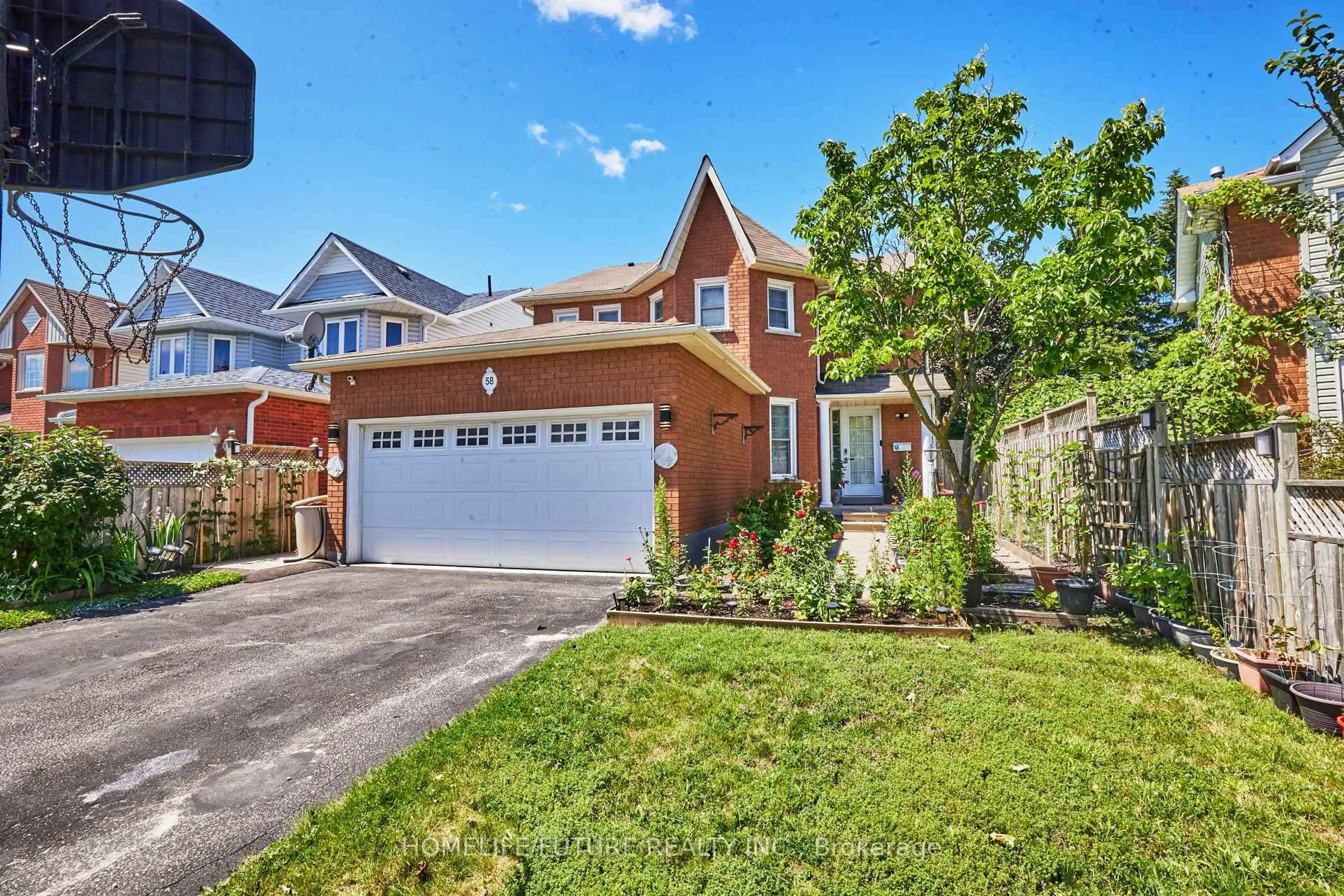 Home with brick exterior material, street for 58 O'Shaughnessy Cres, Barrie Ontario L4N 7L8