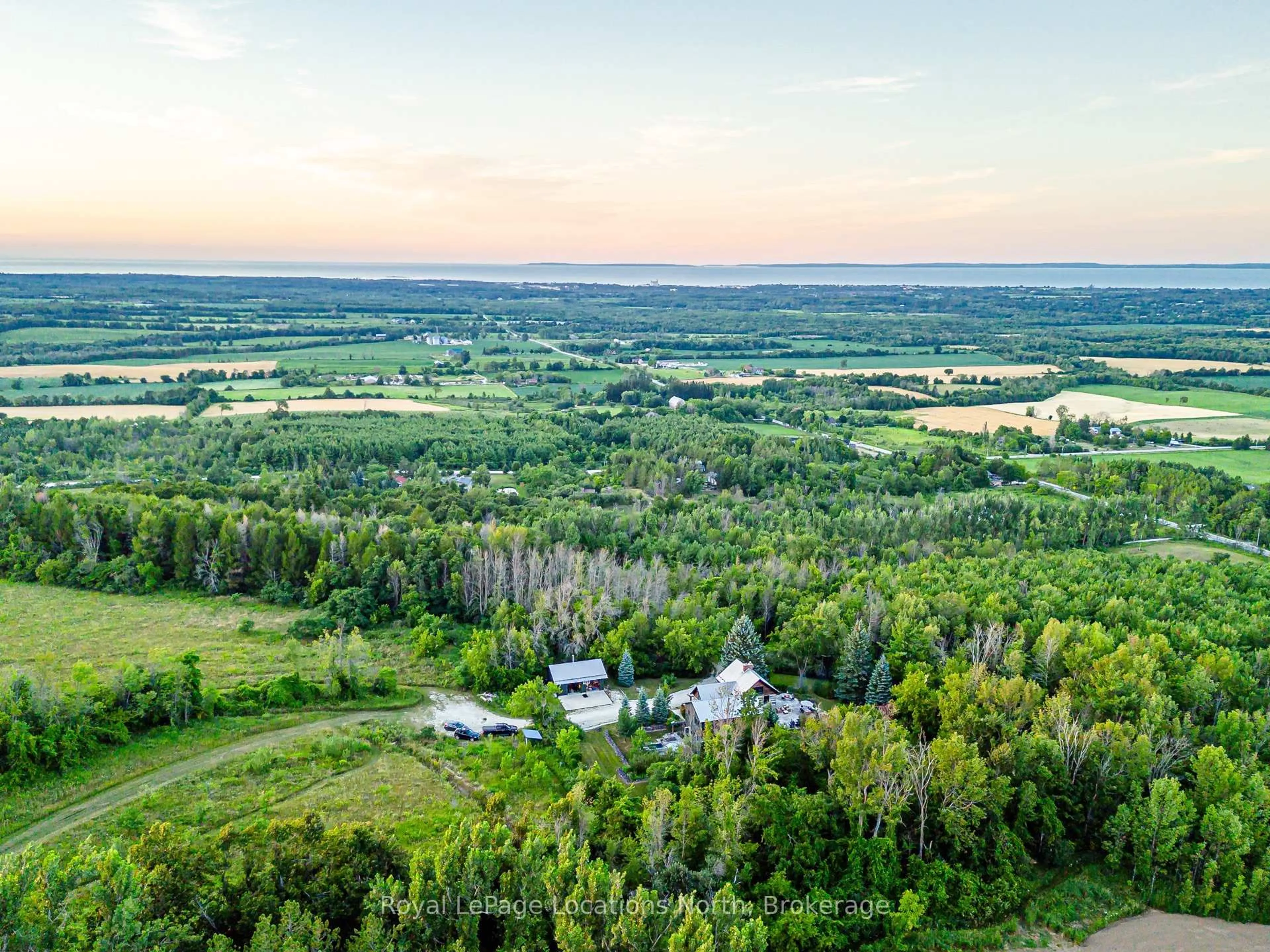 A pic from outside/outdoor area/front of a property/back of a property/a pic from drone, forest/trees view for 1664 10 Concession, Clearview Ontario L0M 1H0
