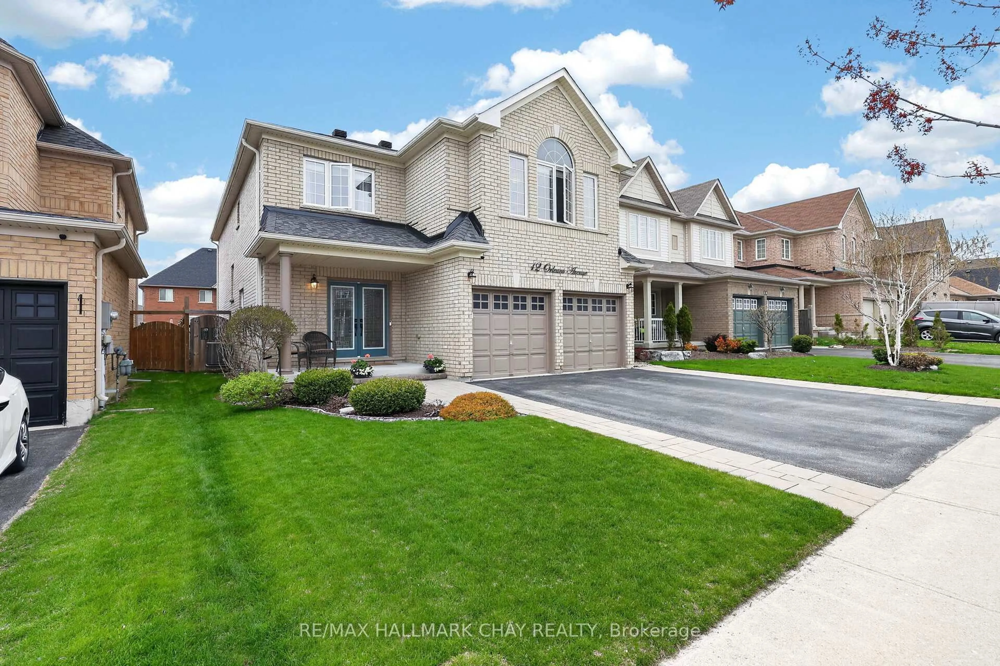 Home with brick exterior material, street for 12 Orleans Ave, Barrie Ontario L4M 0B1