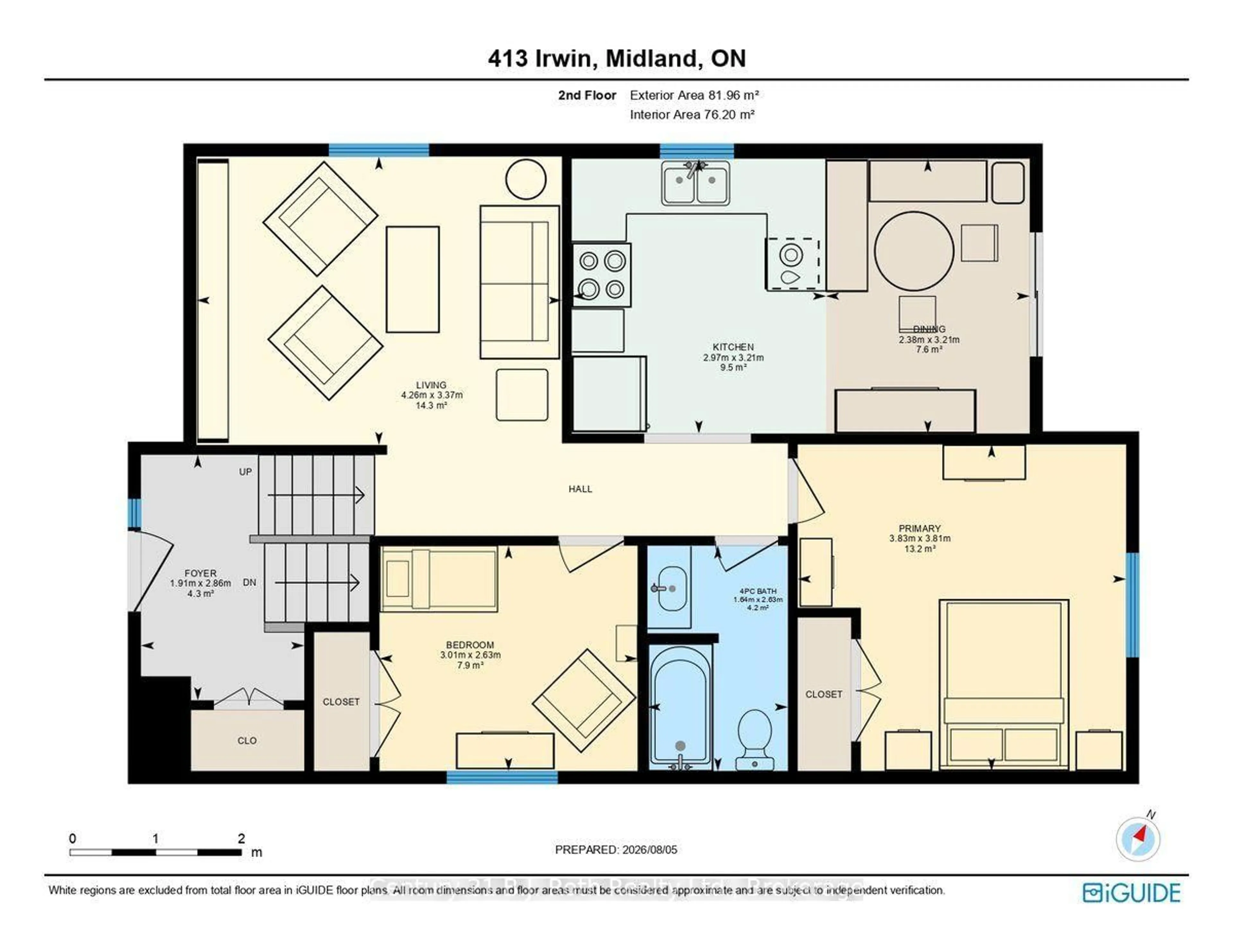 Floor plan for 413 Irwin St, Midland Ontario L4R 2V6