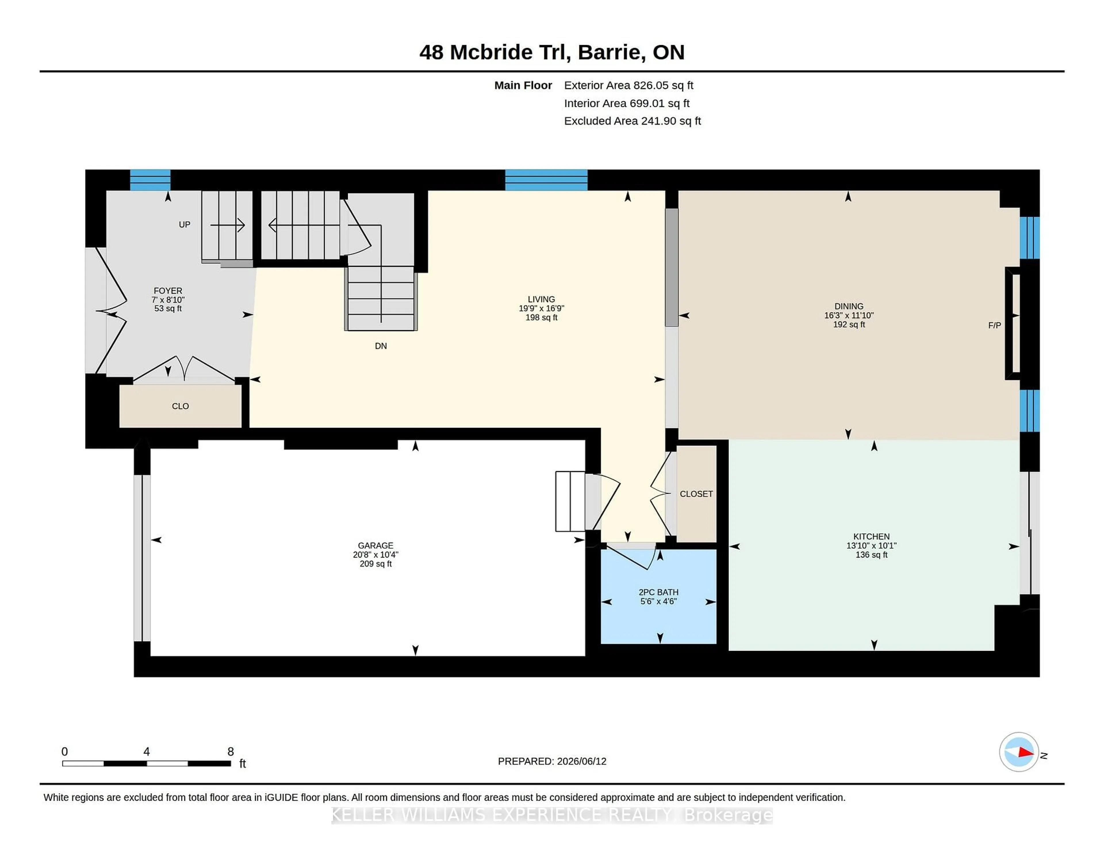 Floor plan for 48 Mcbride Tr, Barrie Ontario L9J 0B7