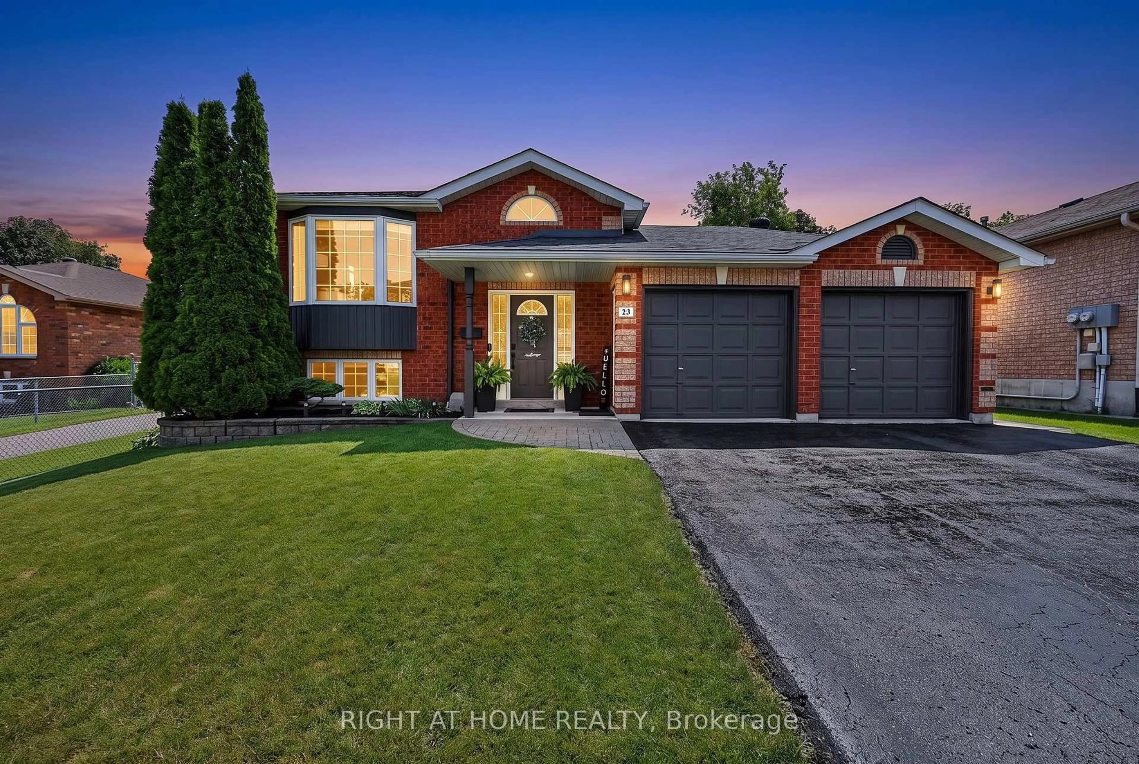 Home with brick exterior material, street for 23 Osprey Ridge Rd, Barrie Ontario L4M 6P2