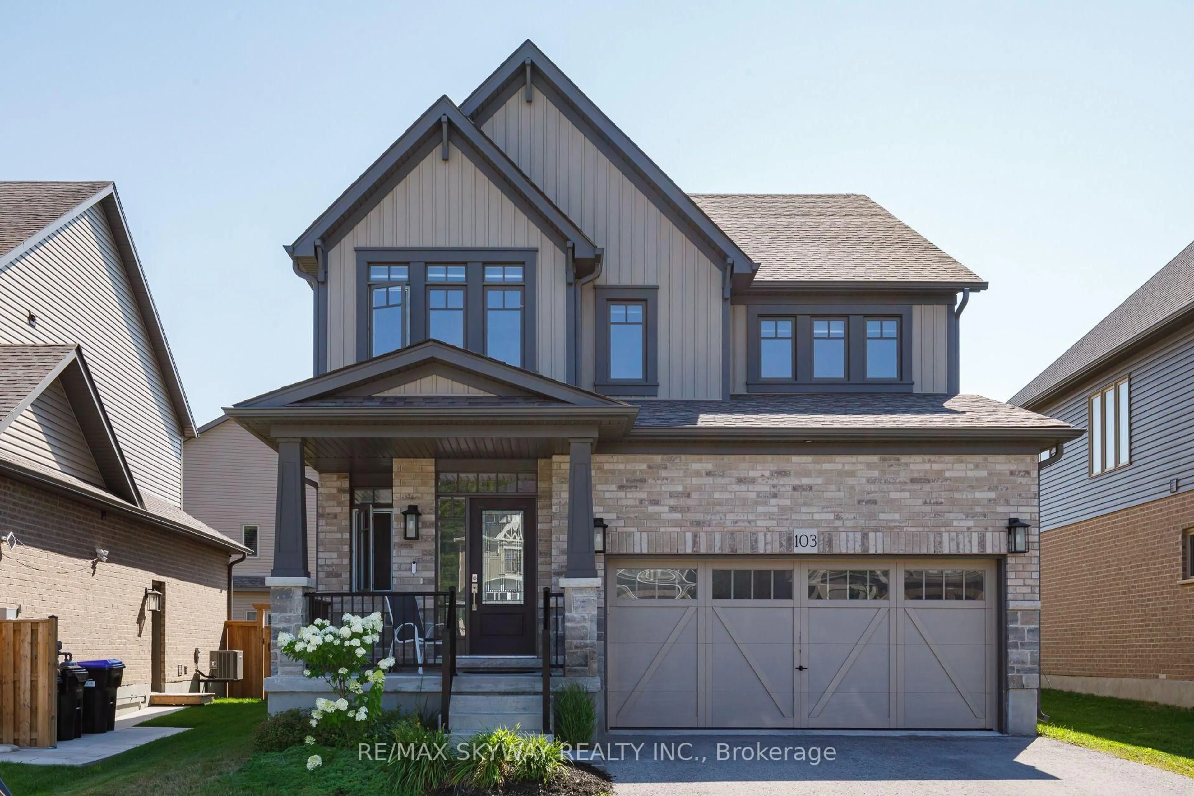 Home with brick exterior material, street for 103 Plewes Dr, Collingwood Ontario L9Y 3B7
