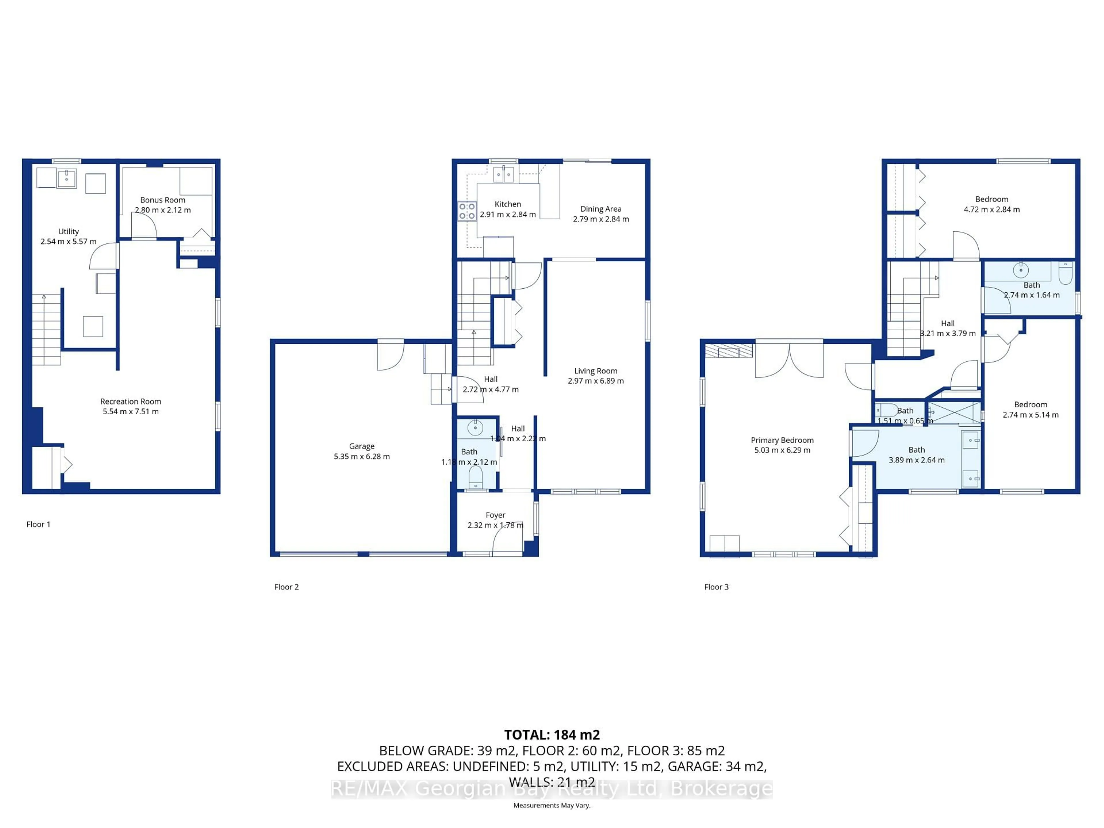 Floor plan for 911 Watson Pl, Midland Ontario L4R 5B9