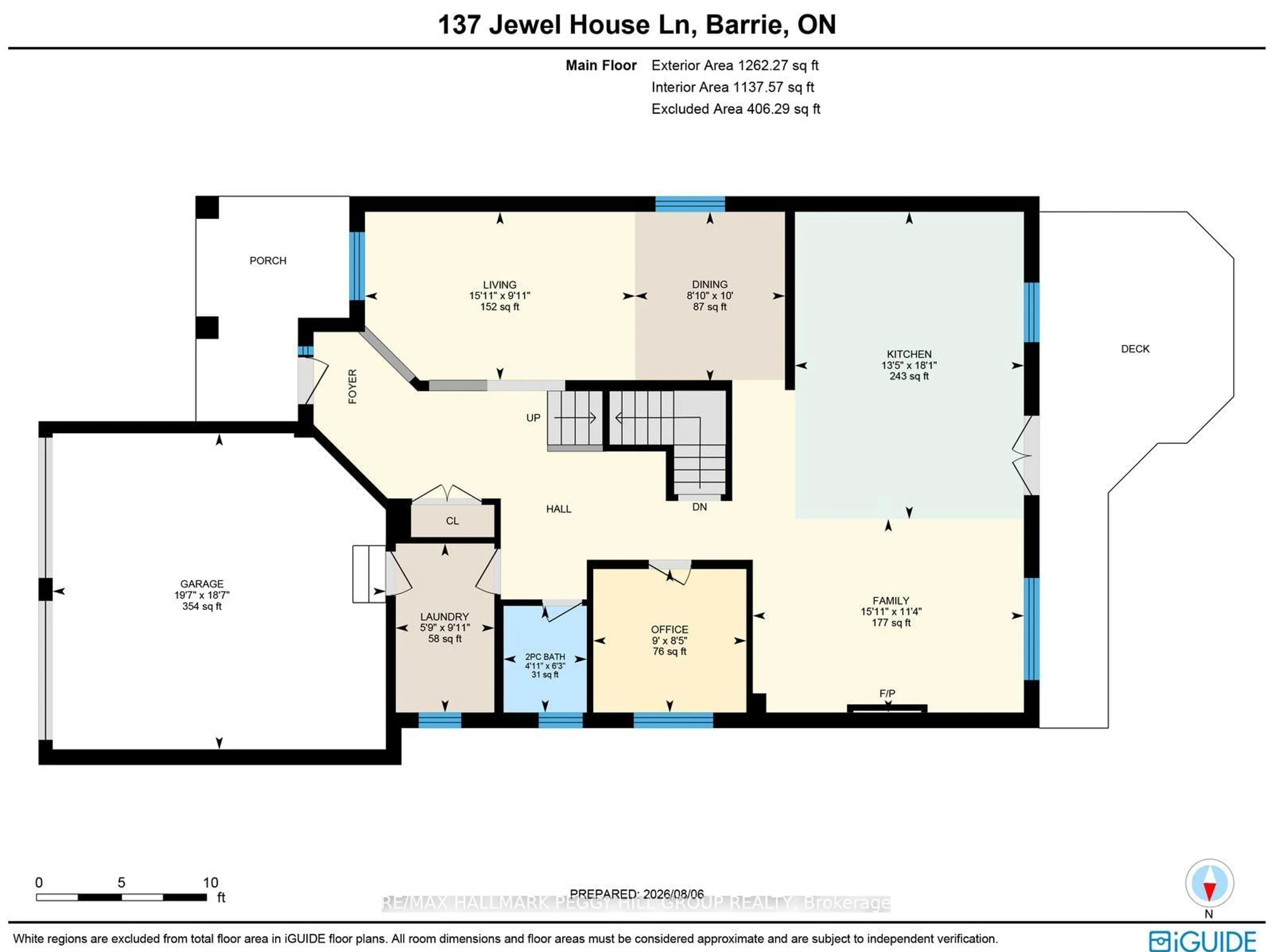 Floor plan for 137 Jewel House Lane, Barrie Ontario L4N 6E1