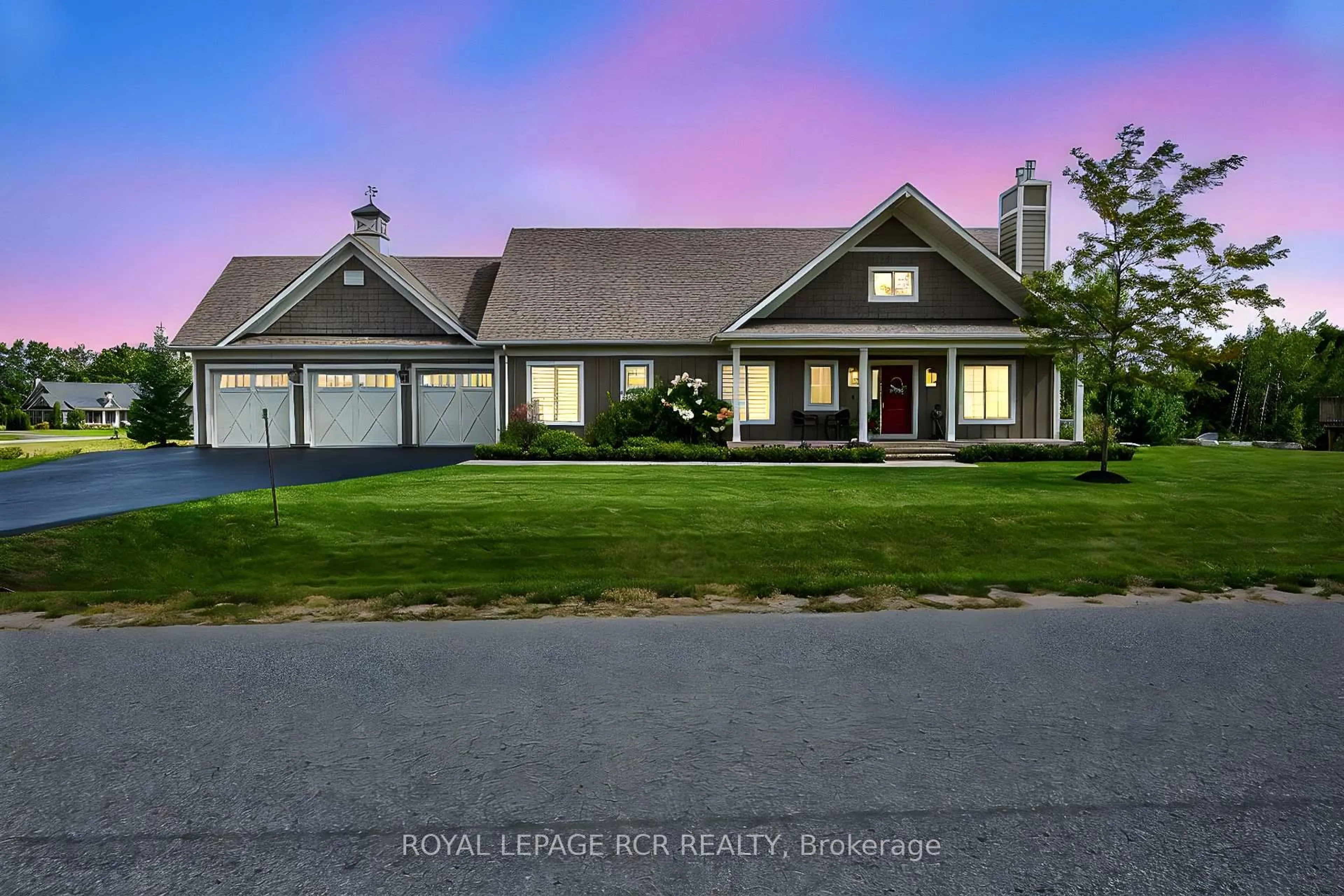 A pic from outside/outdoor area/front of a property/back of a property/a pic from drone, street for 3 Thoroughbred Dr, Oro-Medonte Ontario L0K 1E0