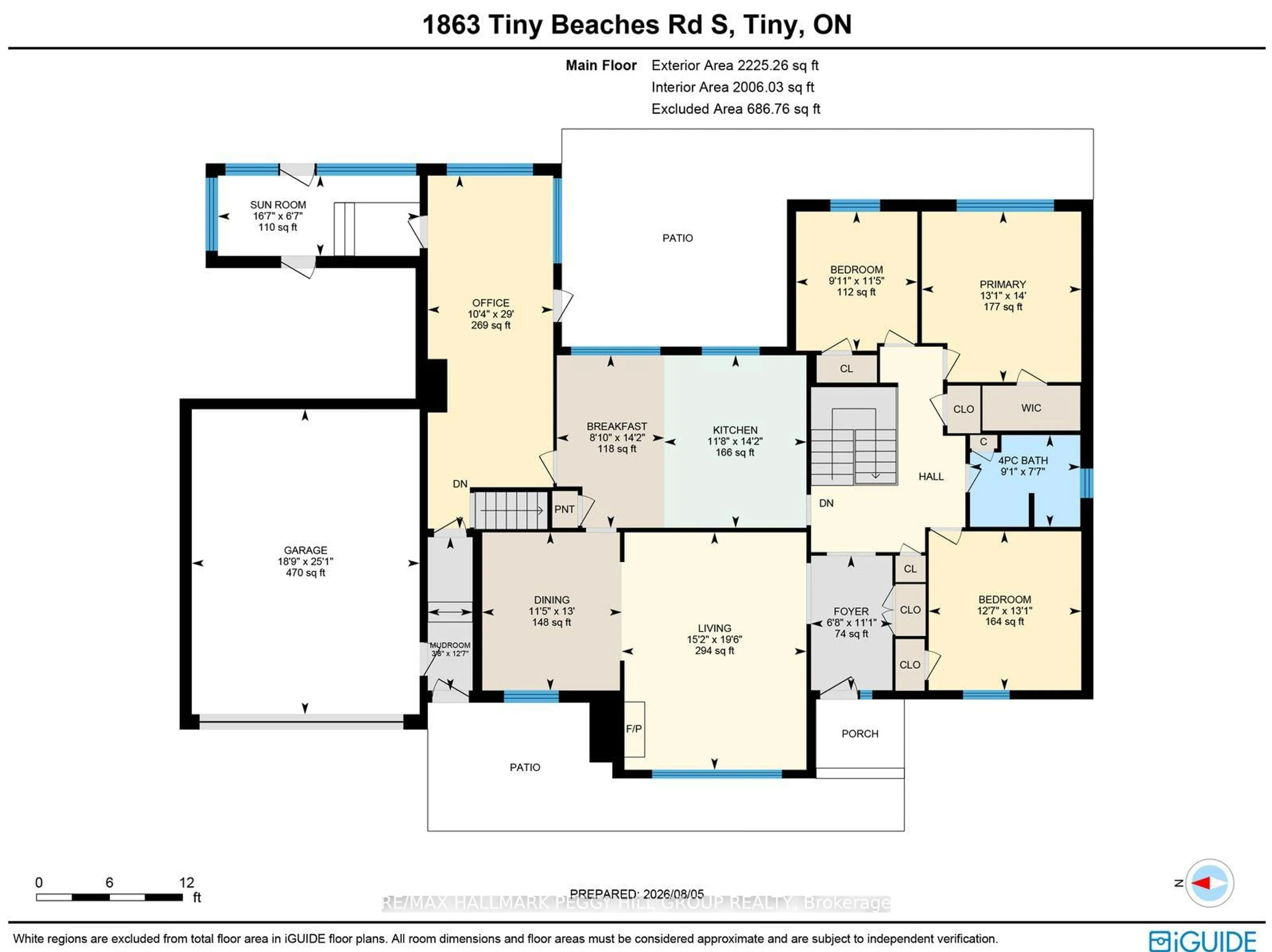 Floor plan for 1863 Tiny Beaches Rd, Tiny Ontario L0L 1P1