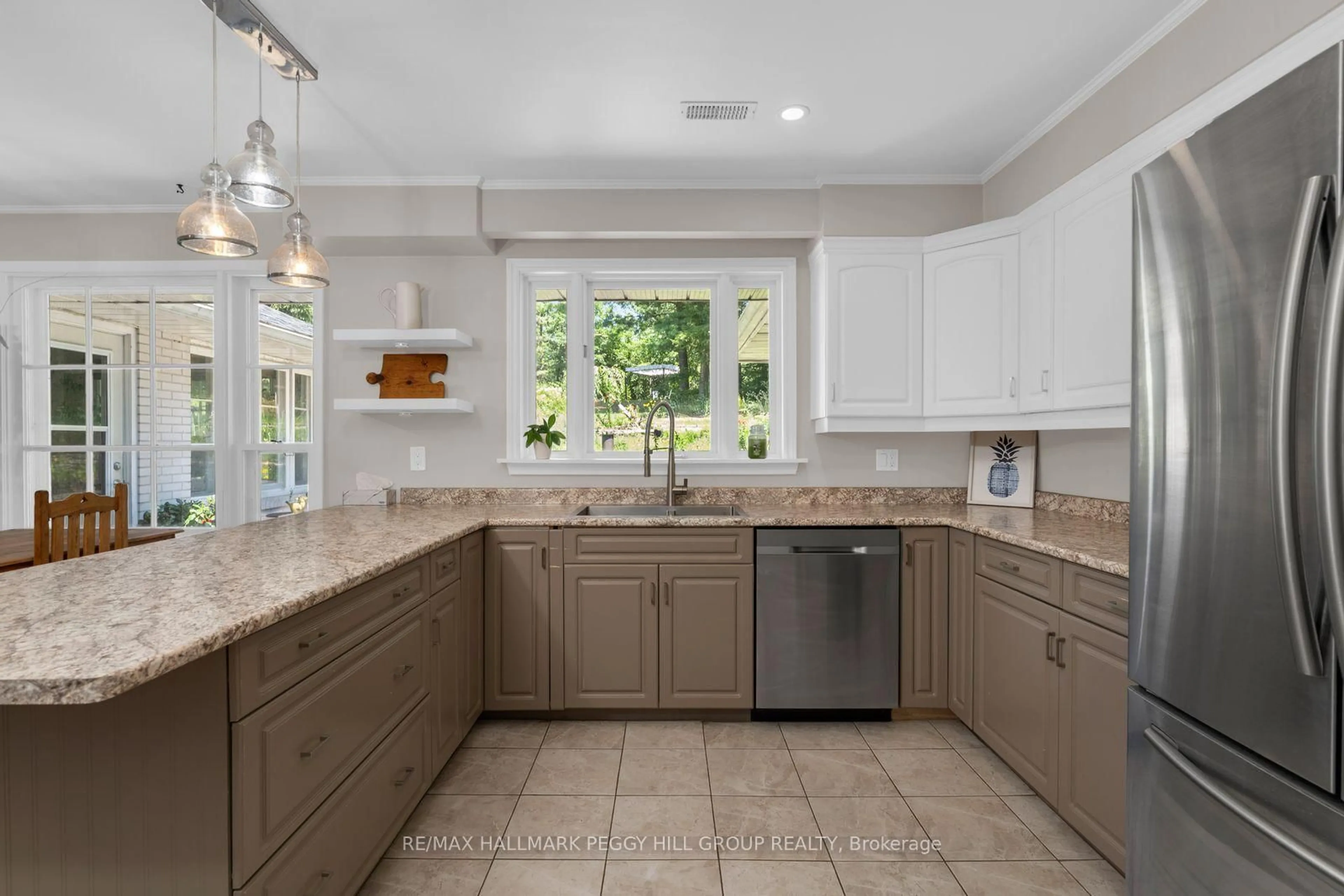 Contemporary kitchen, ceramic/tile floor for 1863 Tiny Beaches Rd, Tiny Ontario L0L 1P1