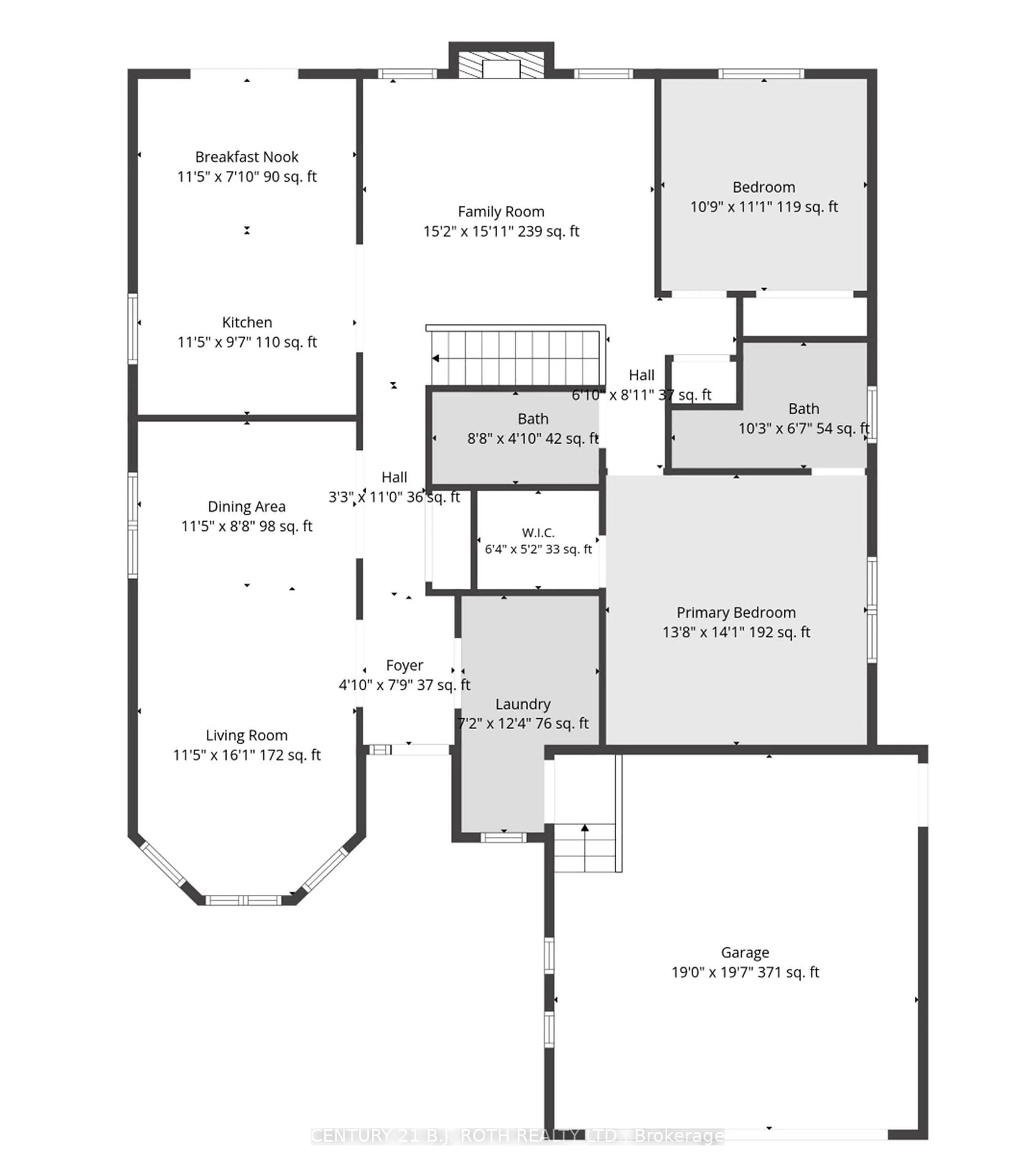 Floor plan for 14 Prince George Cres, Barrie Ontario L4N 0K8