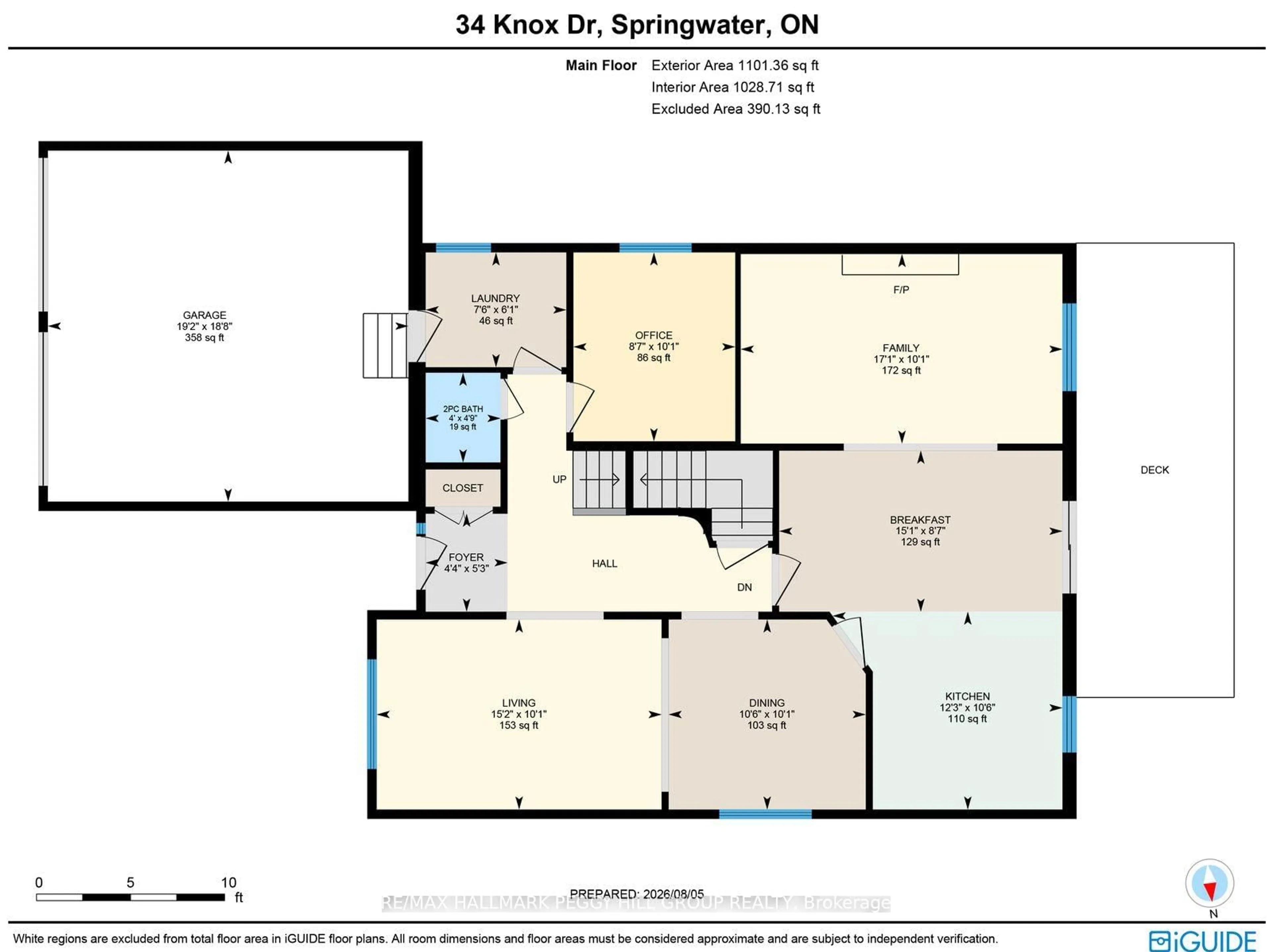 Floor plan for 34 Knox Dr, Springwater Ontario L0L 1P0