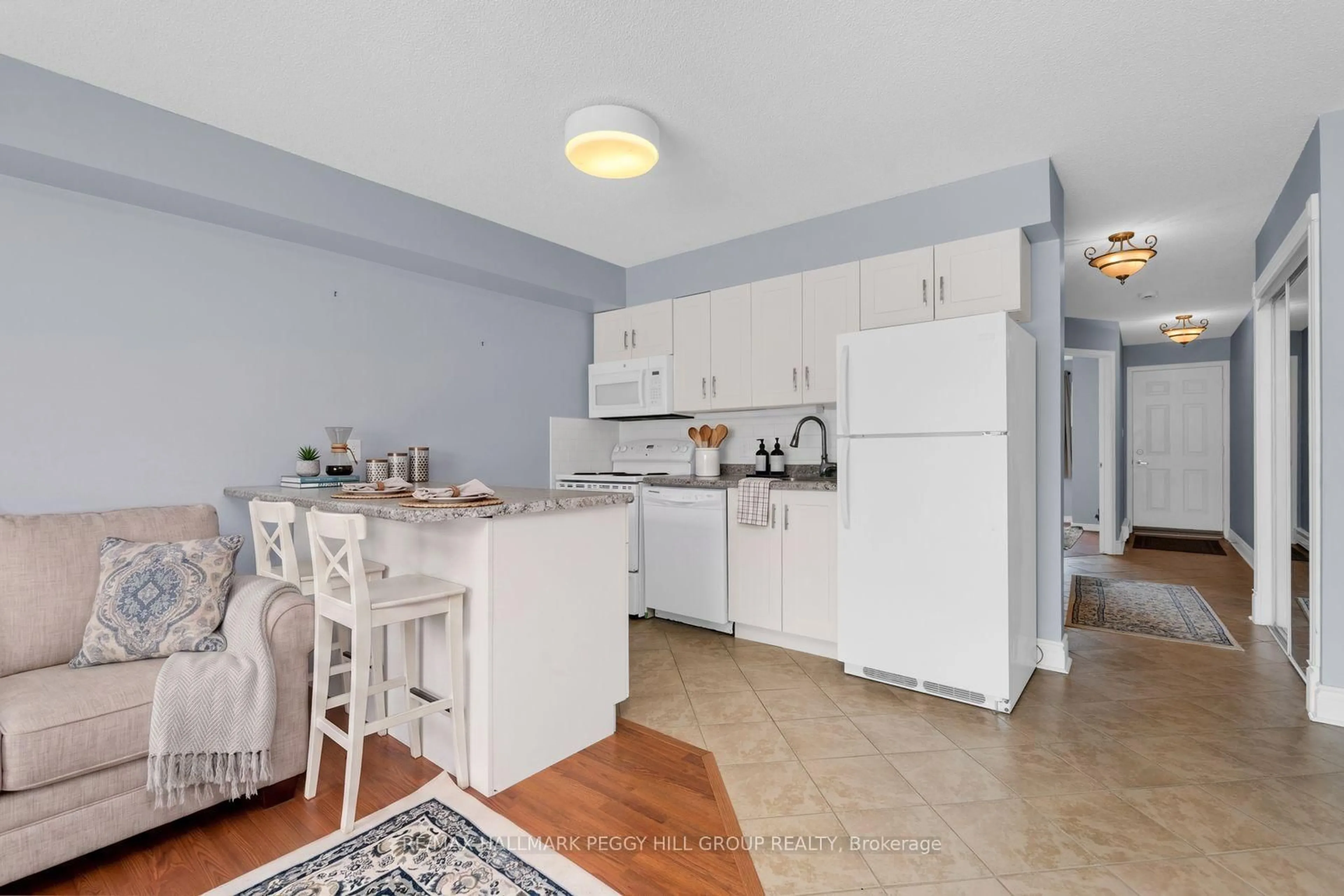 Standard kitchen, ceramic/tile floor for 11 Laguna Pkwy #4, Ramara Ontario L0K 1B0