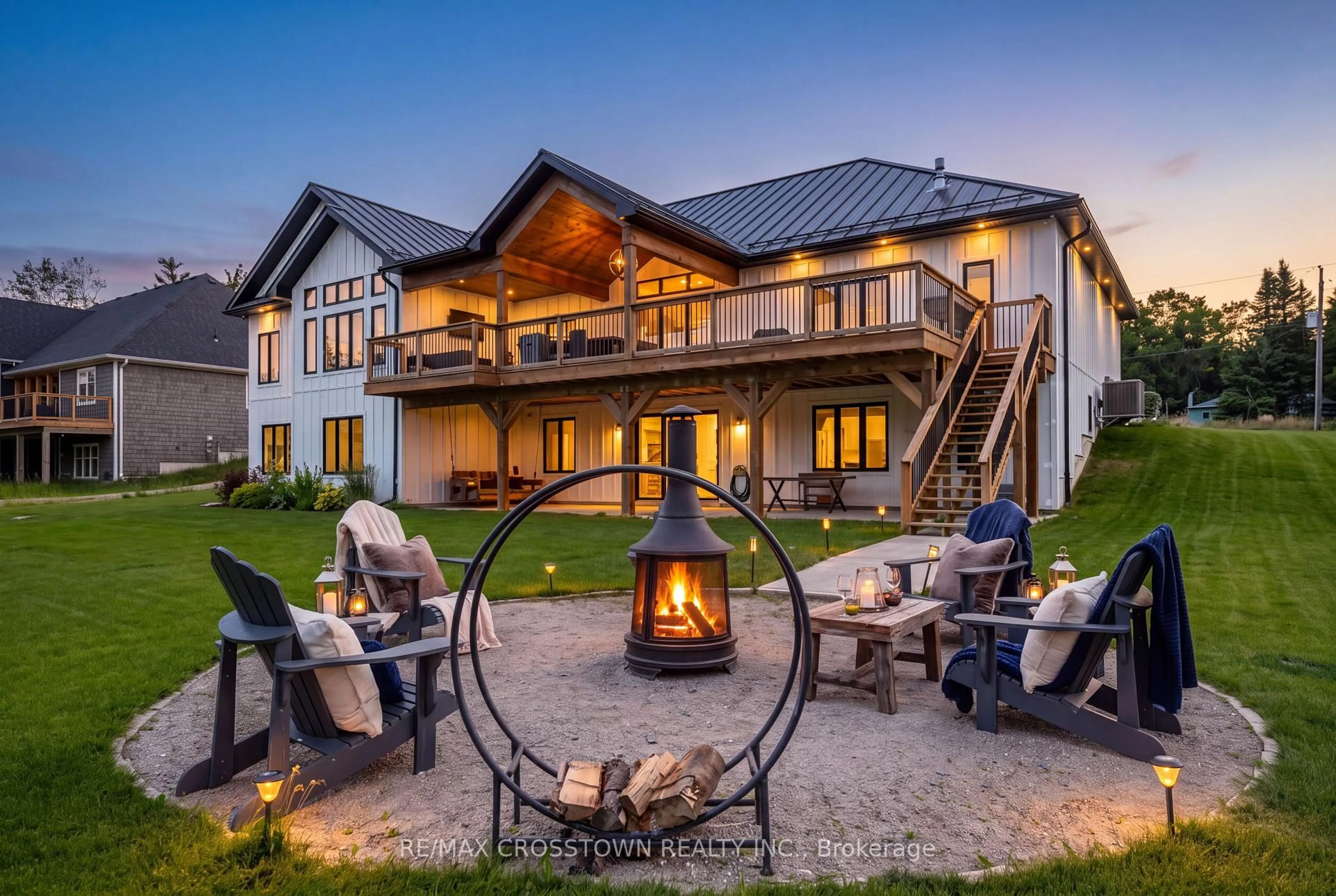 Patio, mountain view for 75 Moonstone Rd, Oro-Medonte Ontario L0K 1N0