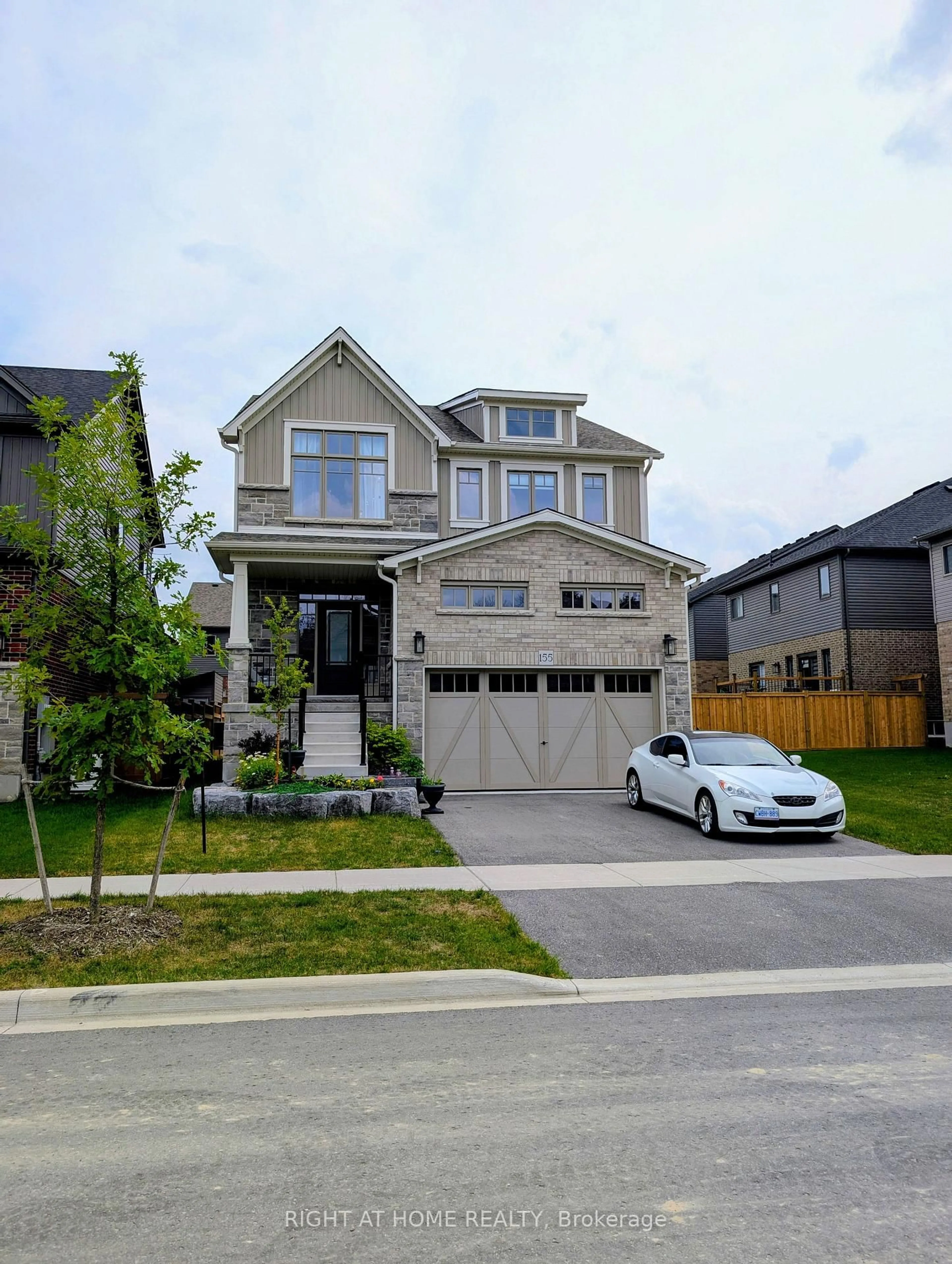 Home with brick exterior material, street for 155 Plewes Dr, Collingwood Ontario L9Y 5M5