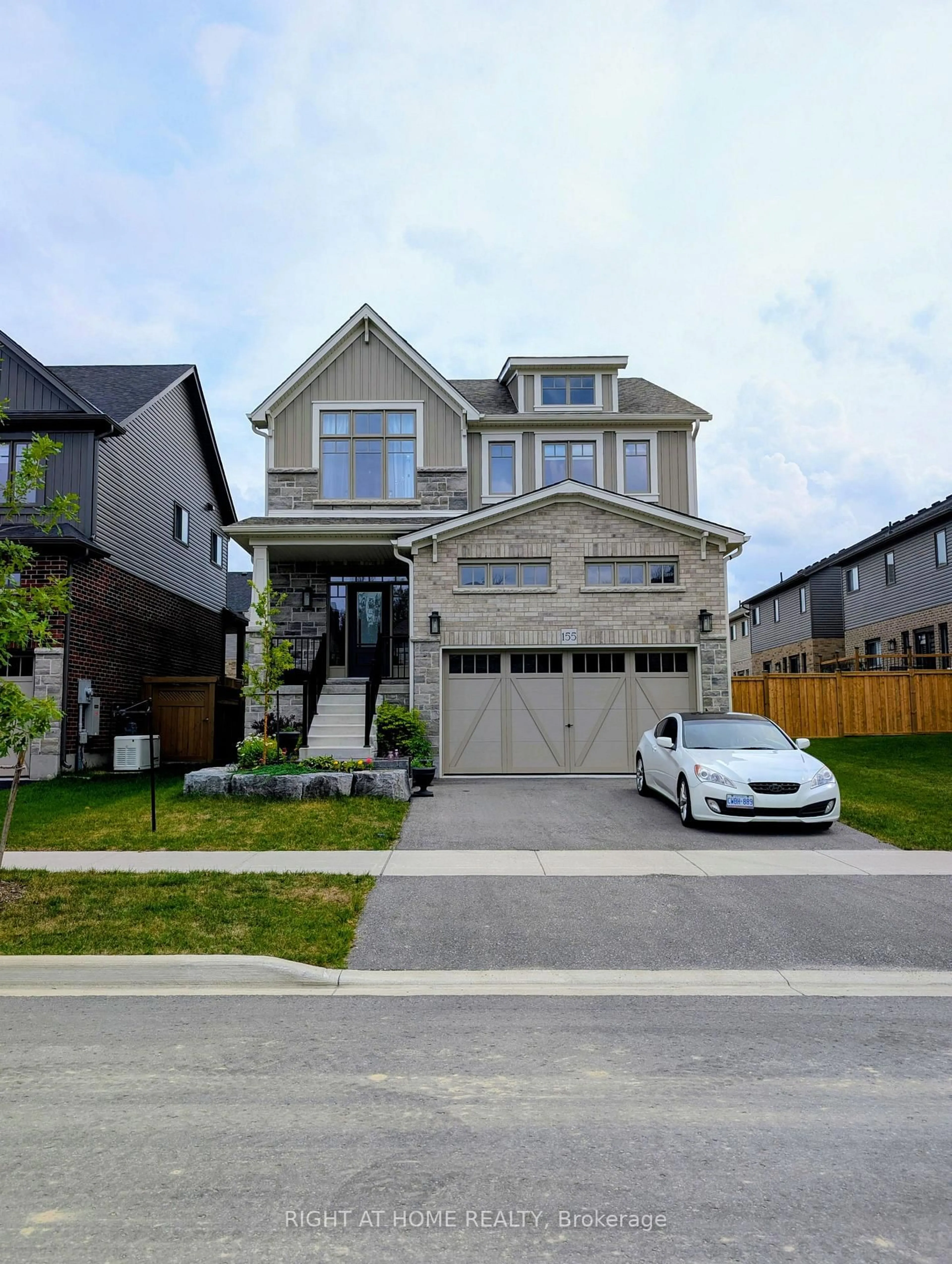 Home with brick exterior material, street for 155 Plewes Dr, Collingwood Ontario L9Y 5M5