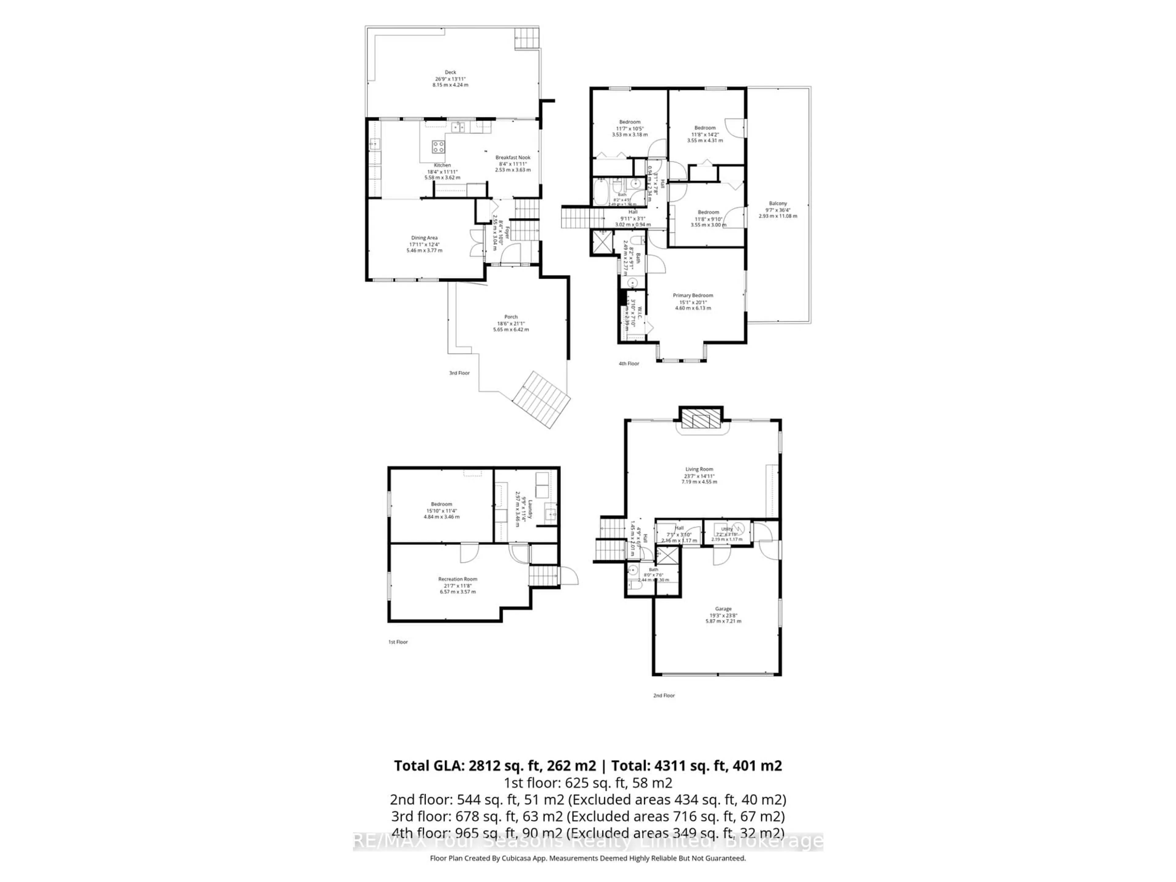 Floor plan for 97 & 99 Huron St, Collingwood Ontario L9Y 4Y3