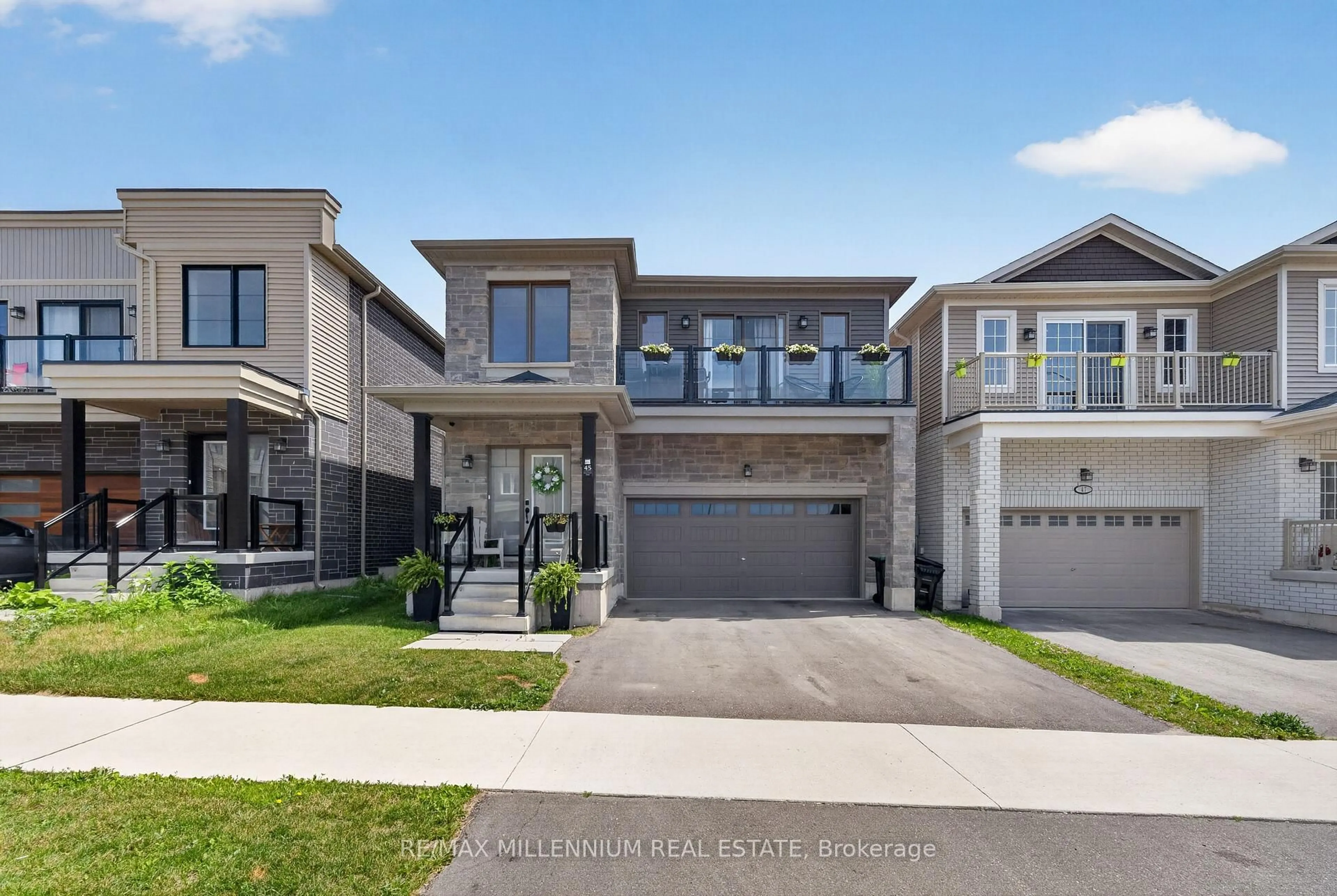 Home with brick exterior material, street for 45 Wheatfield Rd, Barrie Ontario L9J 0T5