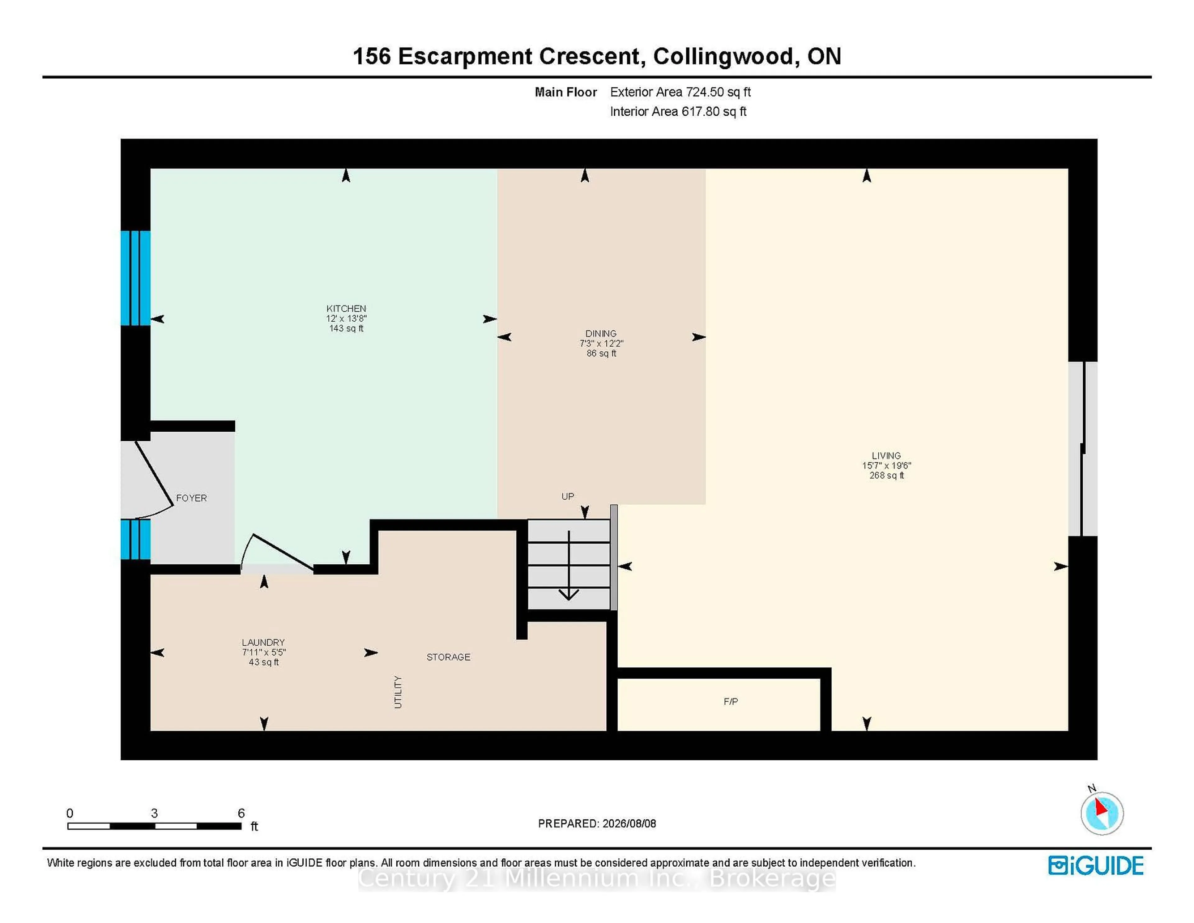 Floor plan for 156 ESCARPMENT Cres, Collingwood Ontario L9Y 5B4