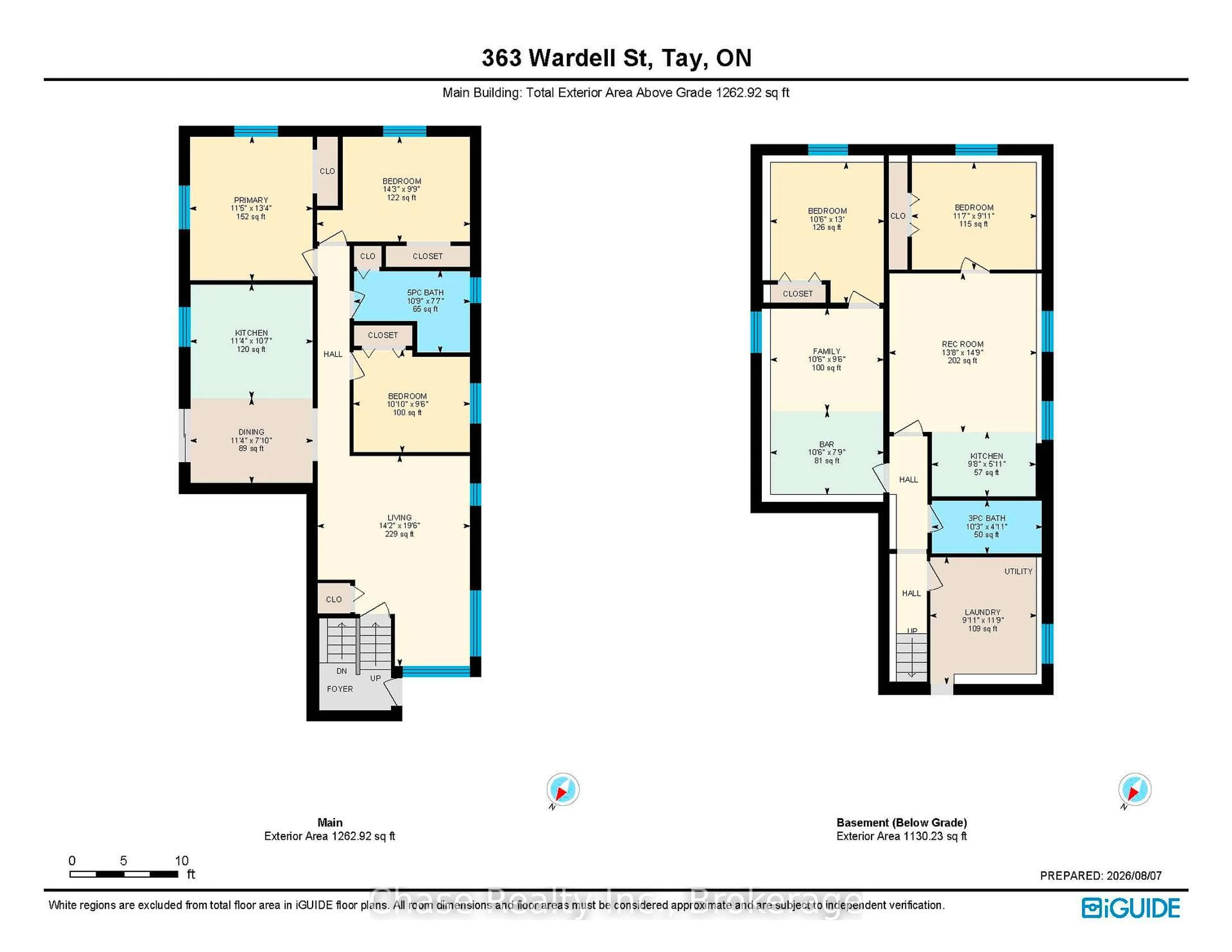 Floor plan for 363 Wardell St, Tay Ontario L0K 1R0