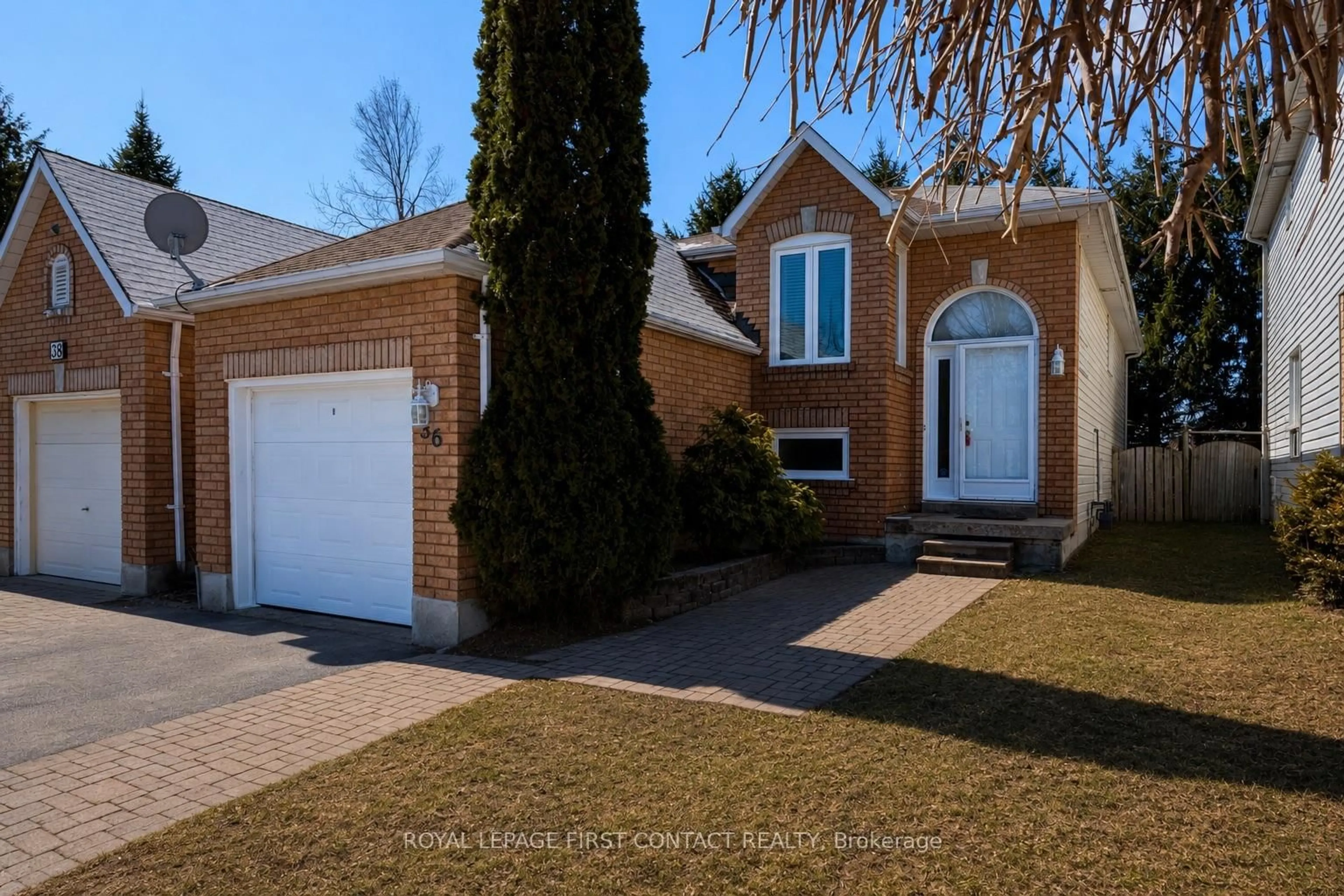 Home with brick exterior material, street for 36 CHURCHLAND Dr, Barrie Ontario L4N 8P9