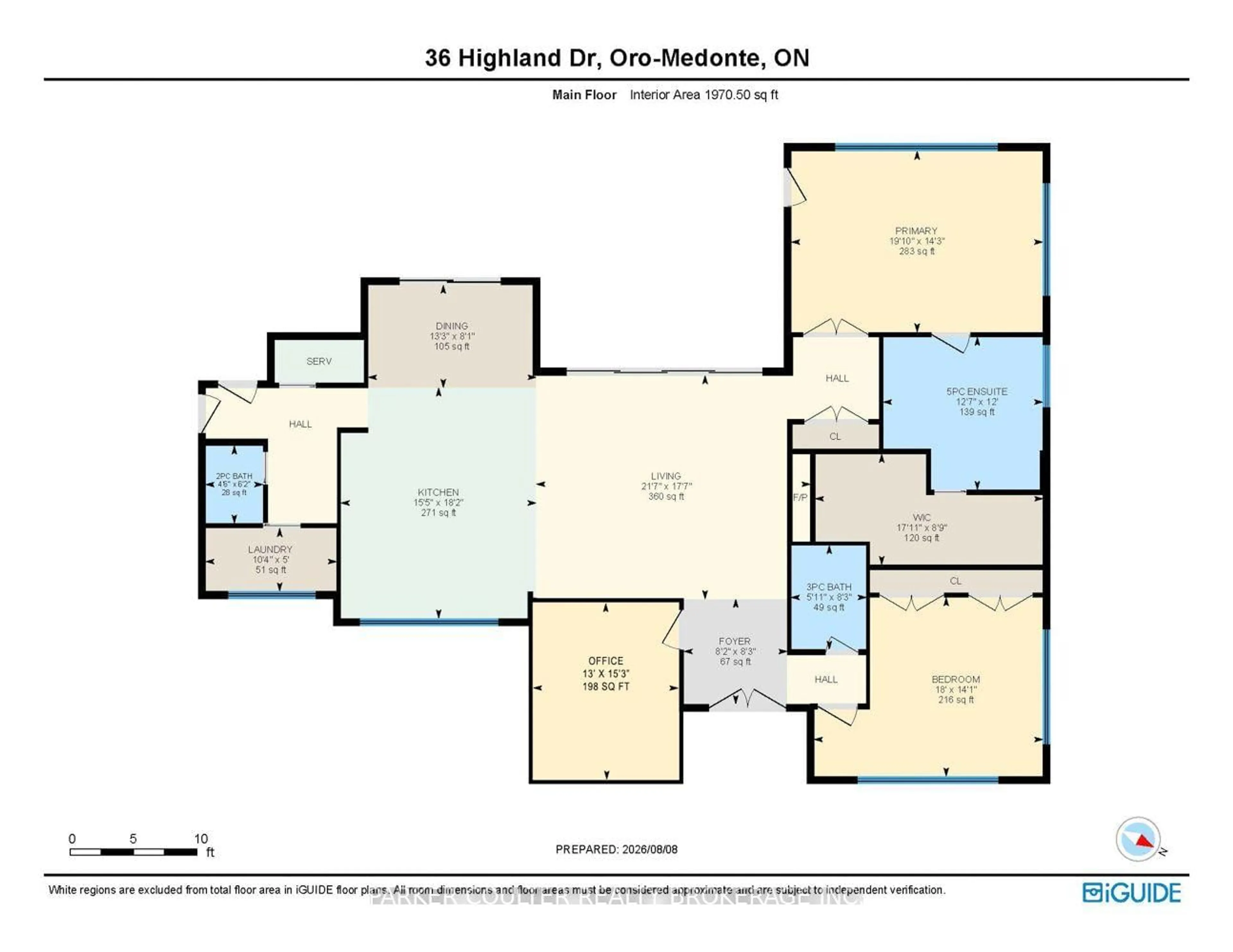 Floor plan for 36 Highland Dr, Oro-Medonte Ontario L0L 2L0