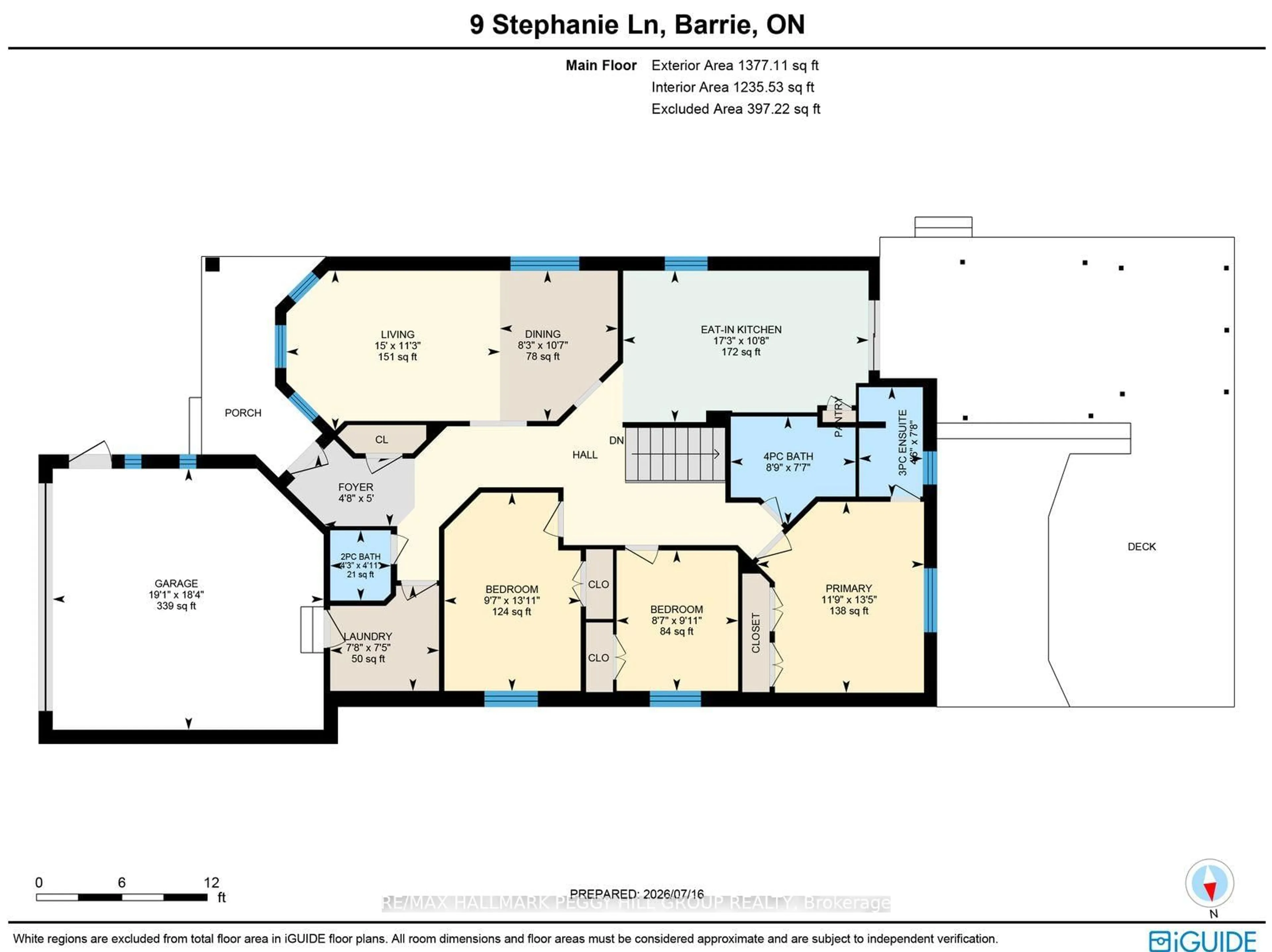Floor plan for 9 Stephanie Lane, Barrie Ontario L4N 0V2