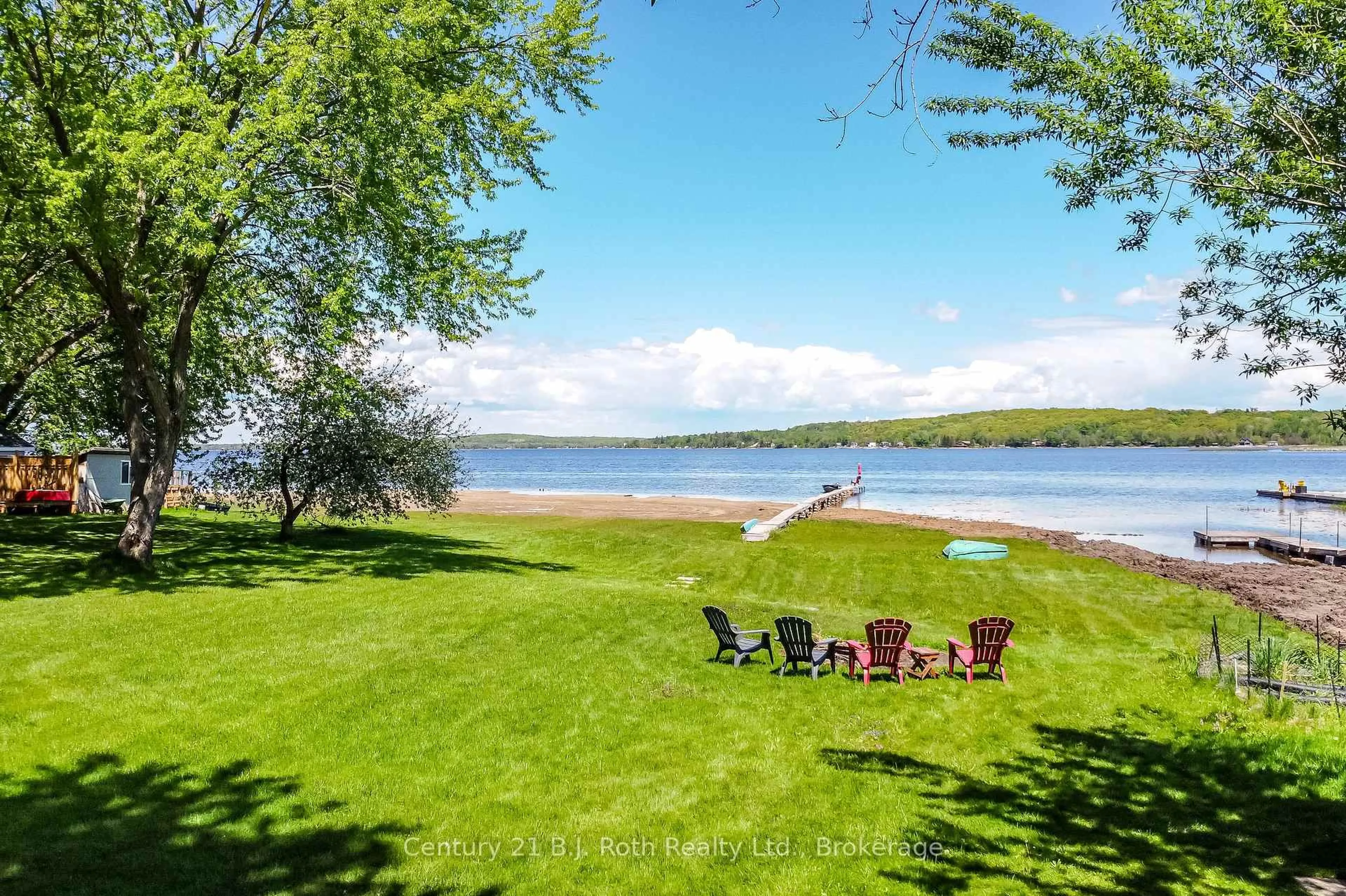 Patio, water/lake/river/ocean view for 95 Maskinonge Rd, Tay Ontario L0K 2A0