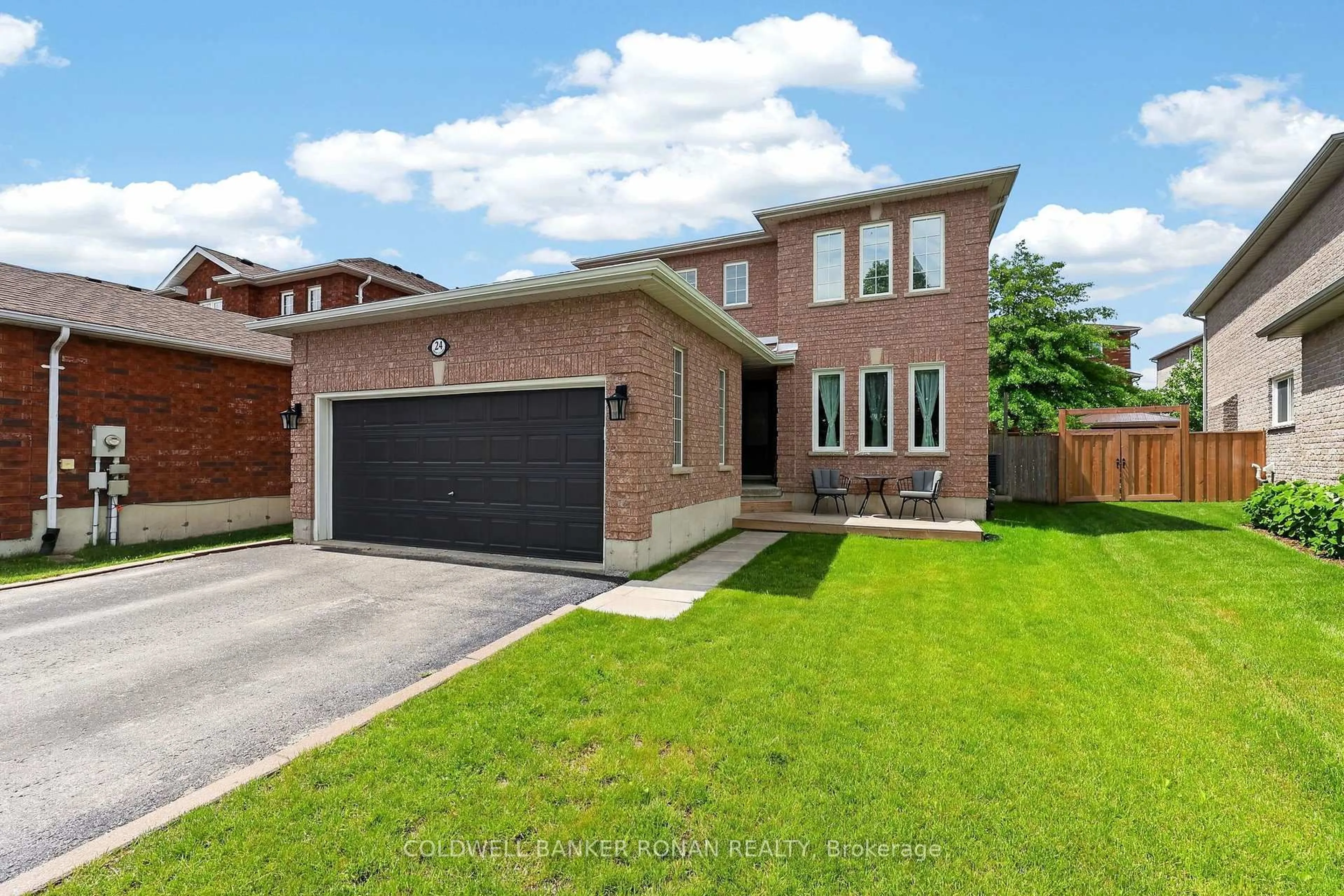 Home with brick exterior material, street for 24 Ryan Crt, Barrie Ontario L4M 6N7
