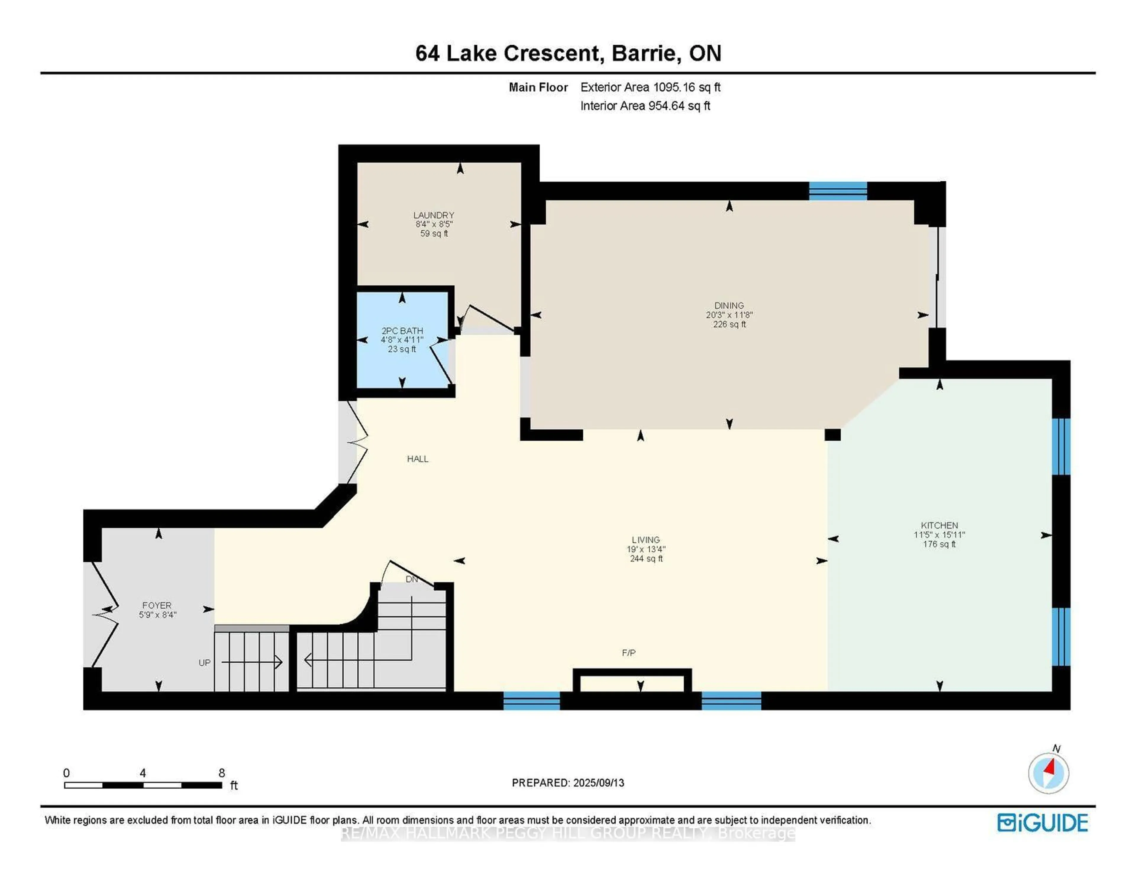 Floor plan for 64 Lake Cres, Barrie Ontario L4N 6A6