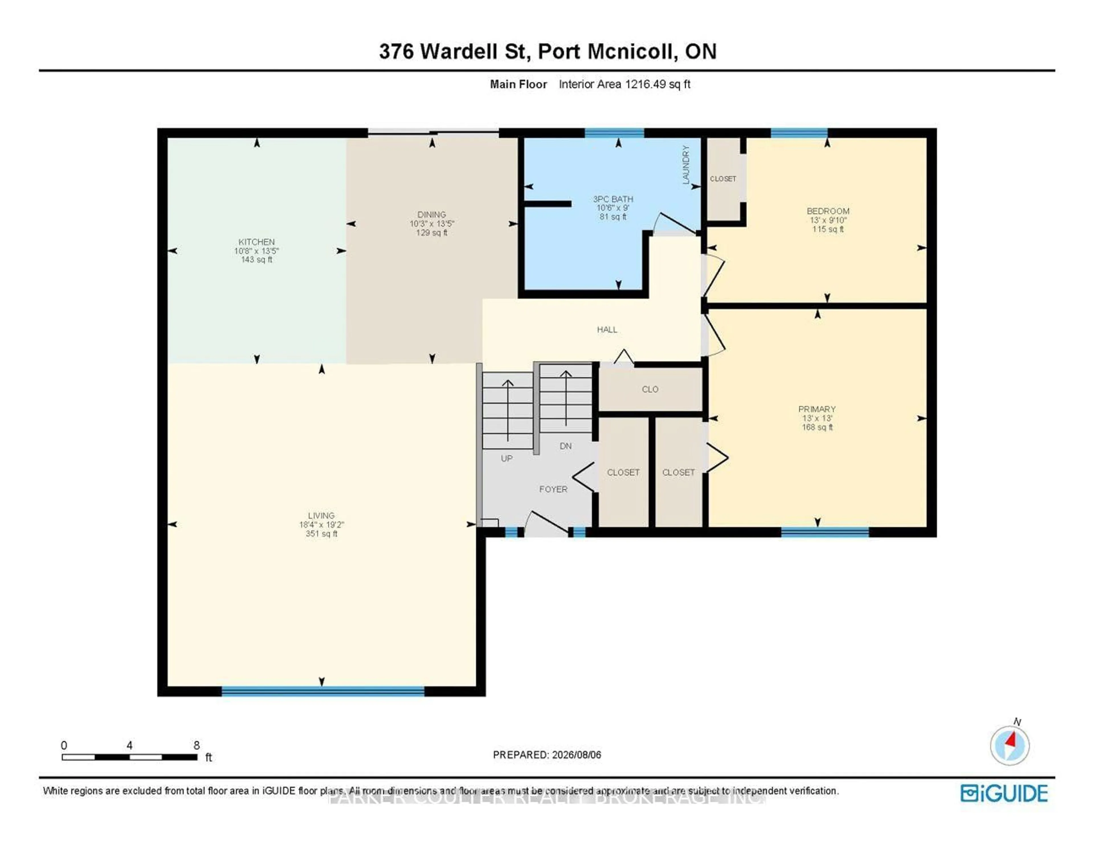 Floor plan for 376 Wardell St, Tay Ontario L0K 1R0