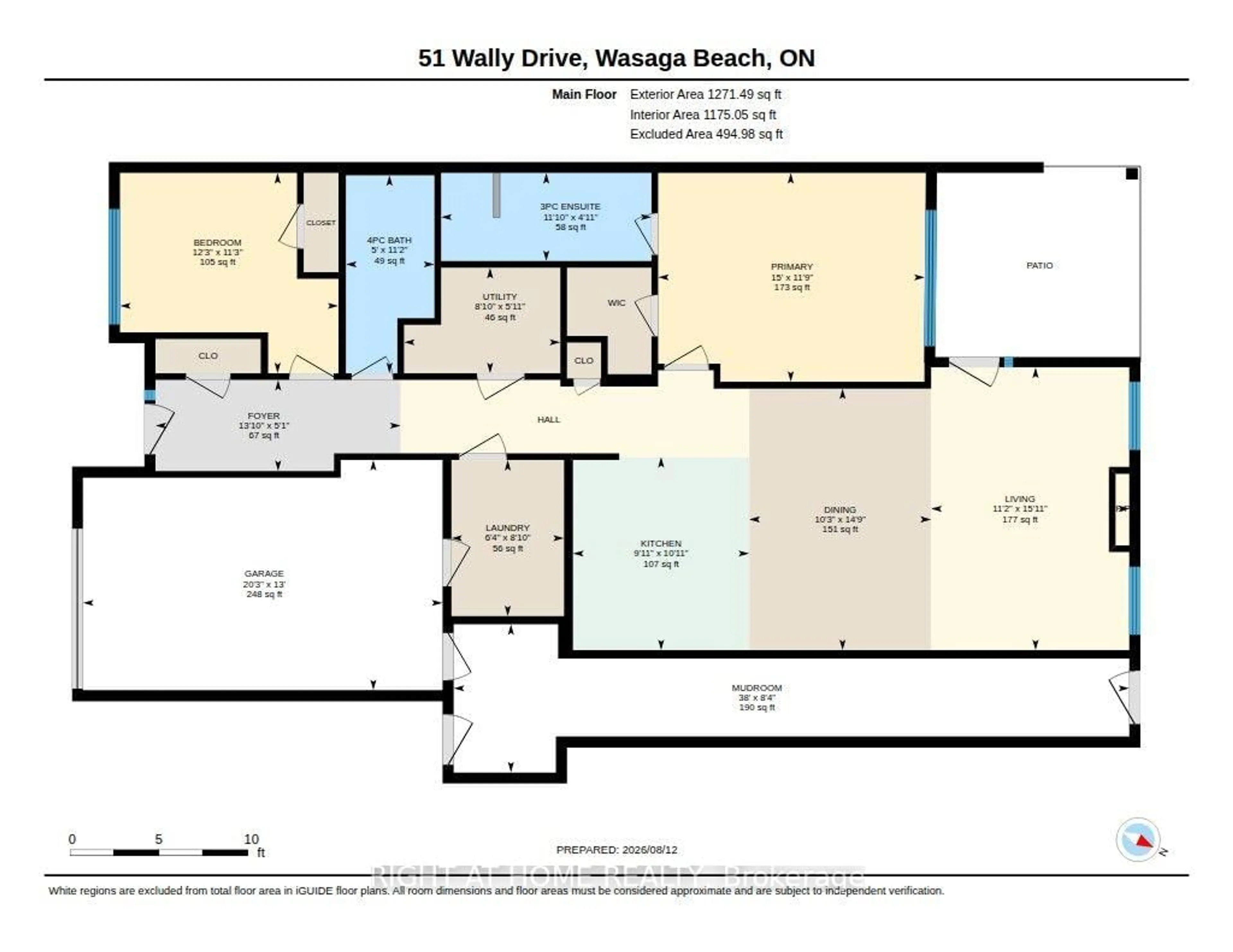 Floor plan for 51 Wally Dr, Wasaga Beach Ontario L9Z 0G5