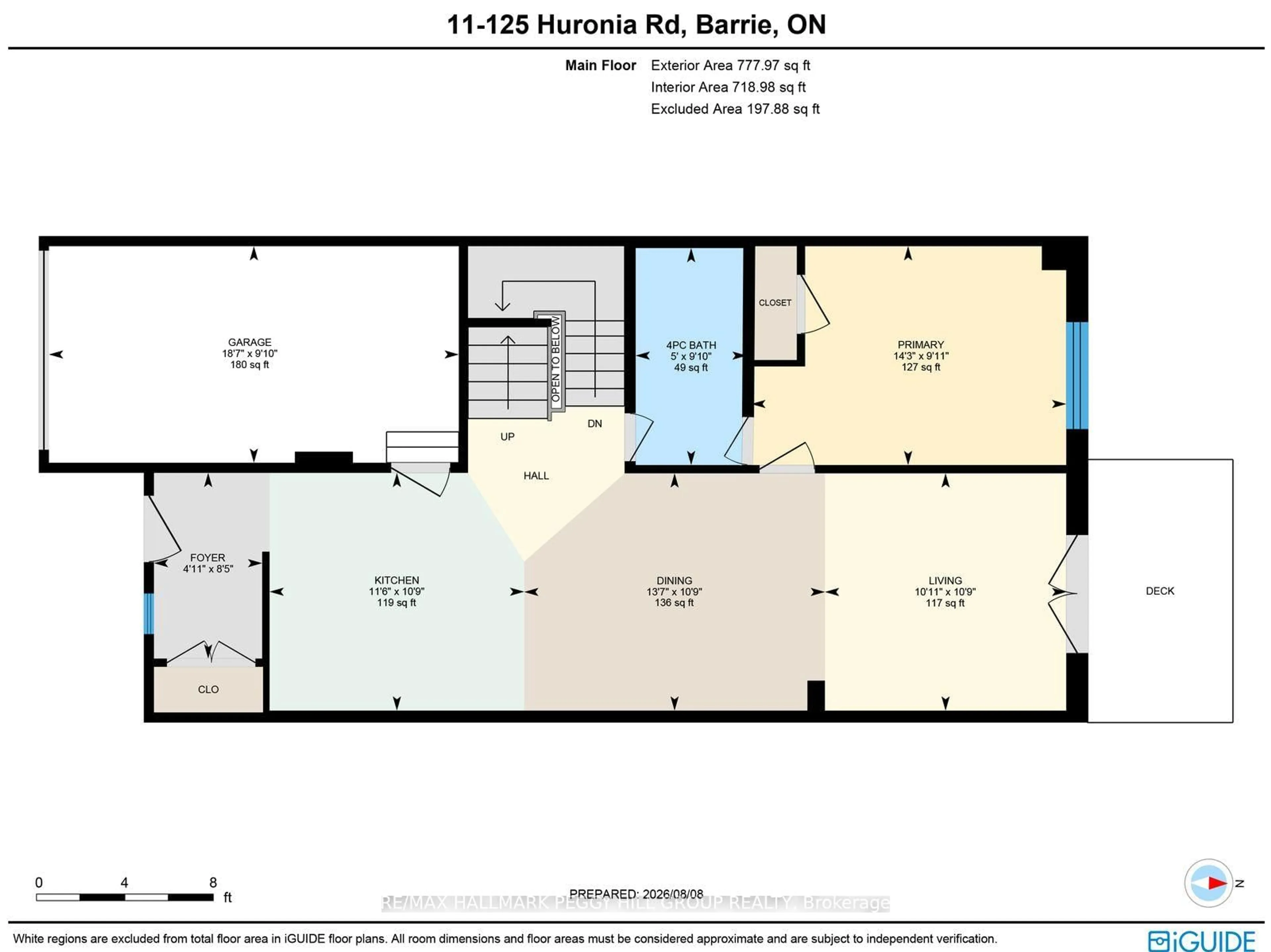 Floor plan for 125 Huronia Rd #11, Barrie Ontario L4N 4G1