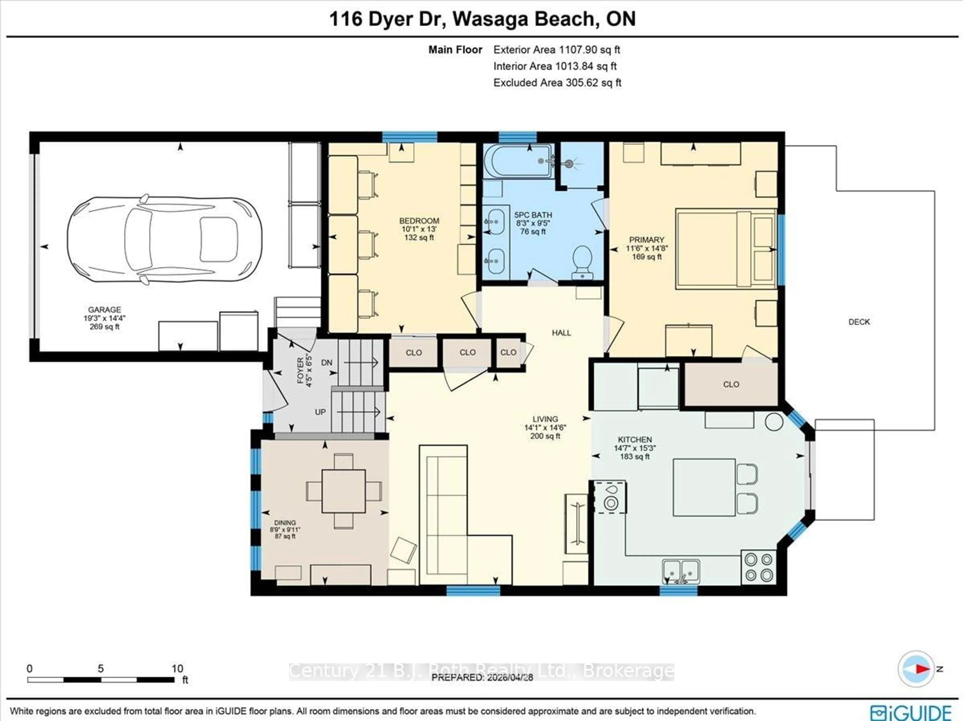 Floor plan for 116 Dyer Dr, Wasaga Beach Ontario L9Z 1E5