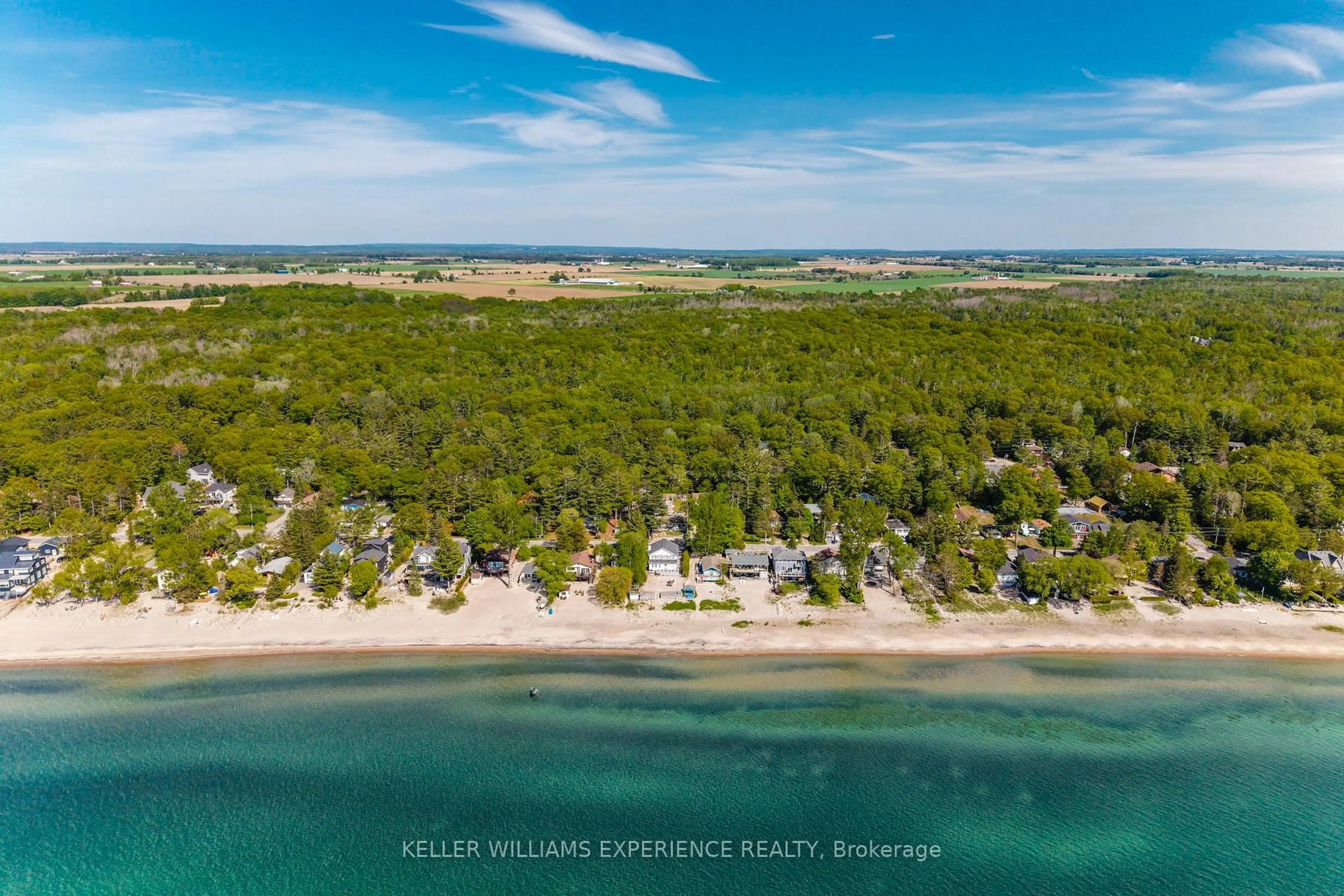 A pic from outside/outdoor area/front of a property/back of a property/a pic from drone, water/lake/river/ocean view for 181 Park Rd, Tiny Ontario L0L 1P1