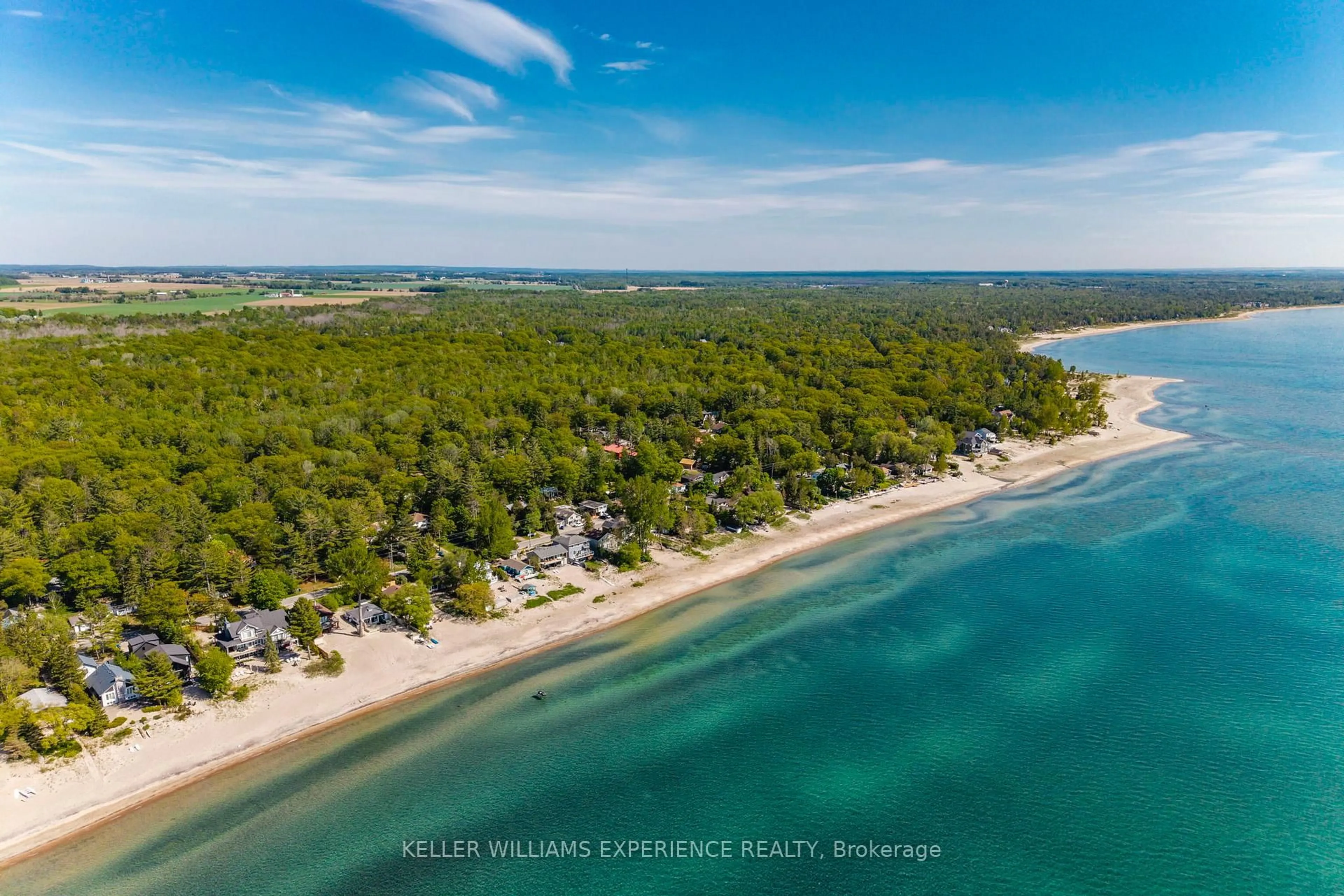 A pic from outside/outdoor area/front of a property/back of a property/a pic from drone, water/lake/river/ocean view for 181 Park Rd, Tiny Ontario L0L 1P1