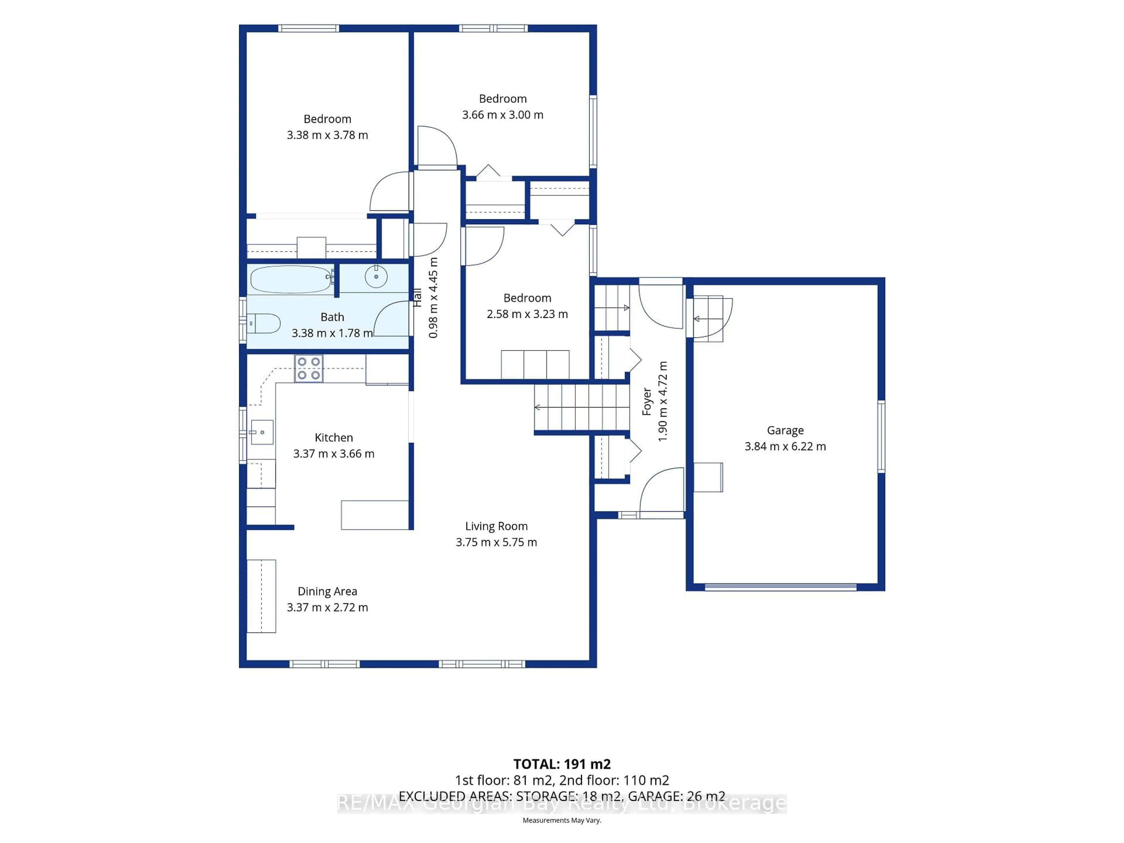 Floor plan for 3 Copeland St, Penetanguishene Ontario L9M 1K3