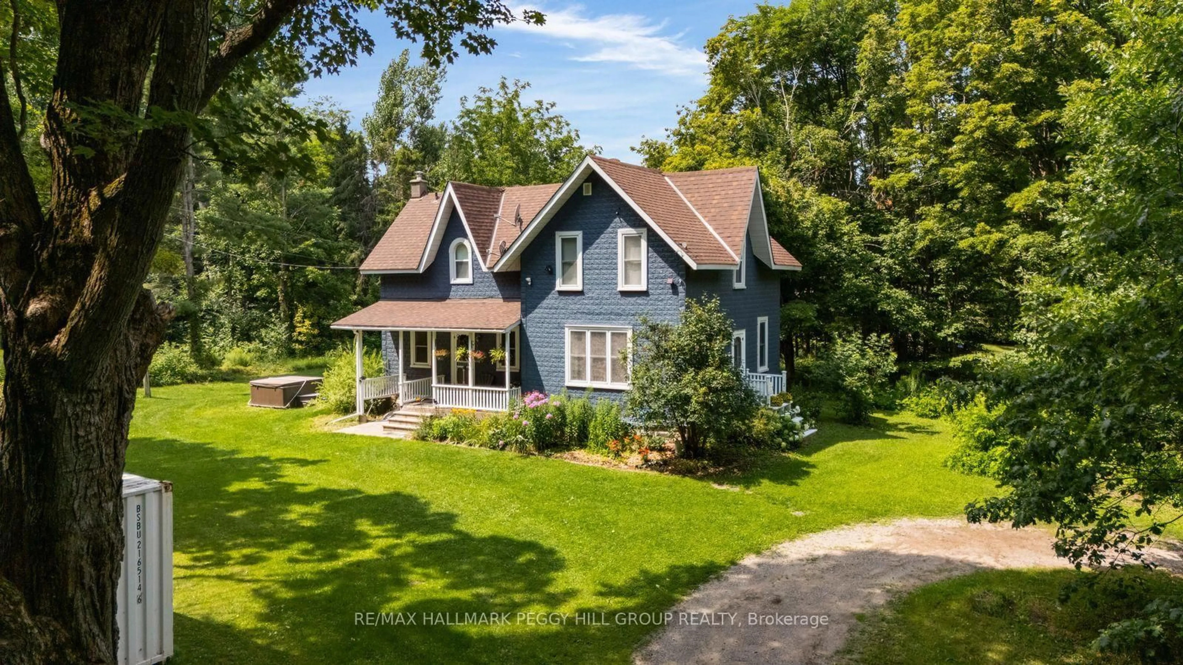 A pic from outside/outdoor area/front of a property/back of a property/a pic from drone, water/lake/river/ocean view for 6170 4 Line, Oro-Medonte Ontario L4R 4K3