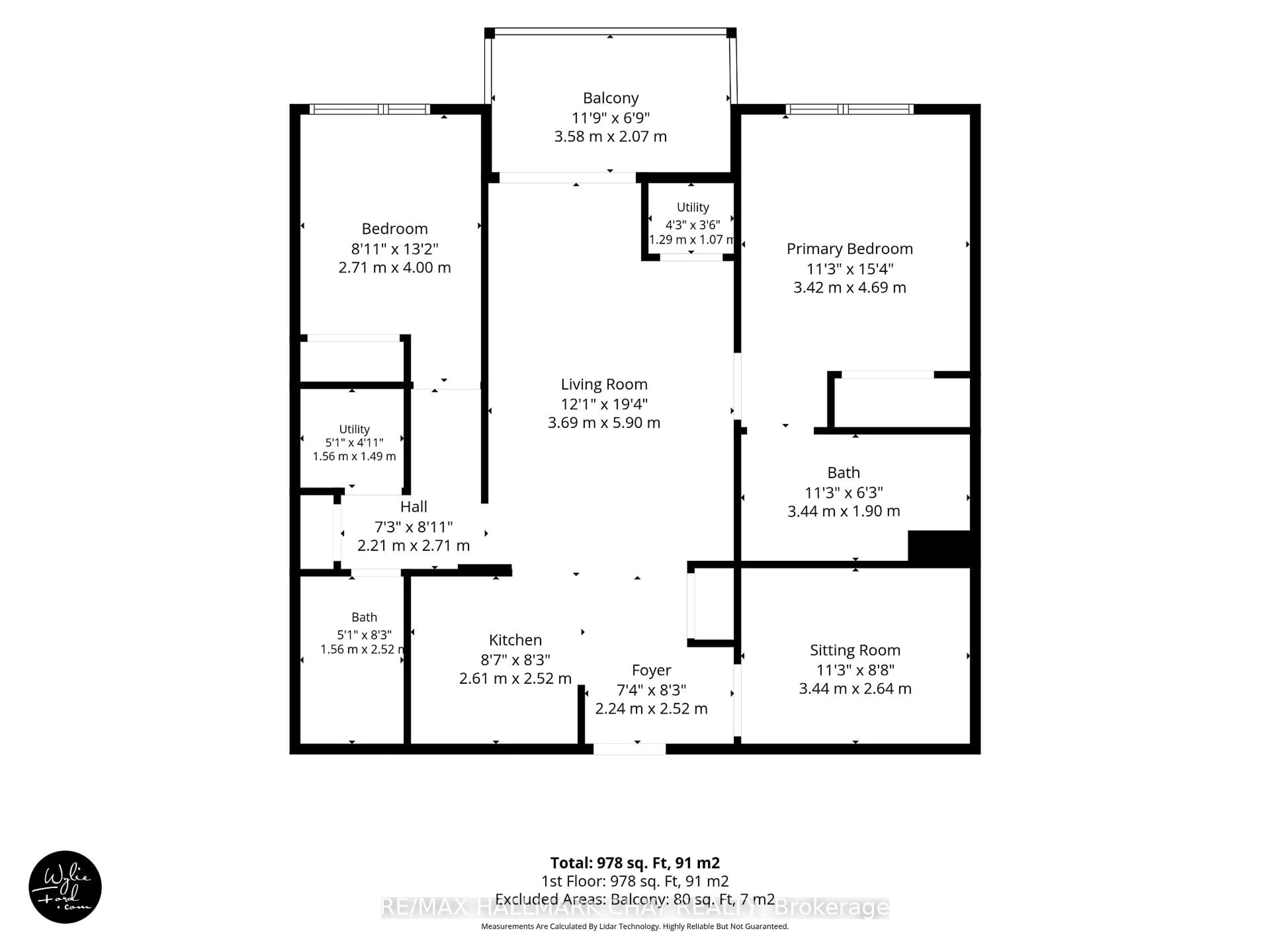 Floor plan for 300 Essa Rd ##304, Barrie Ontario L4N 9Y4