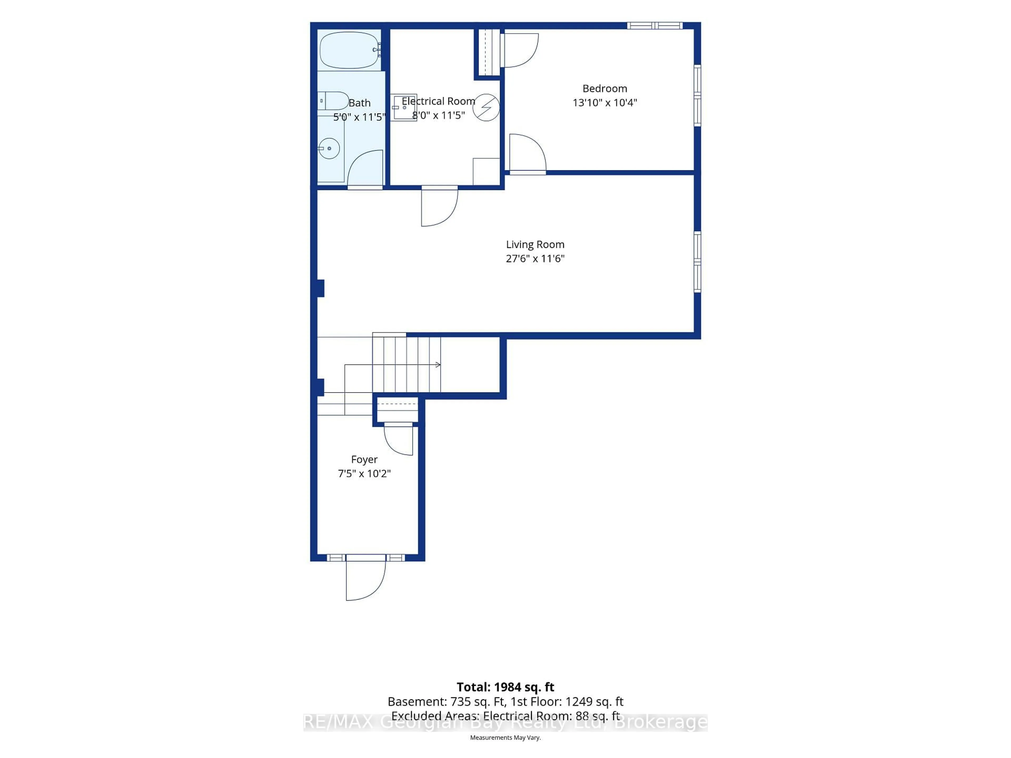 Floor plan for 423 Irwin St, Midland Ontario L4R 2V6
