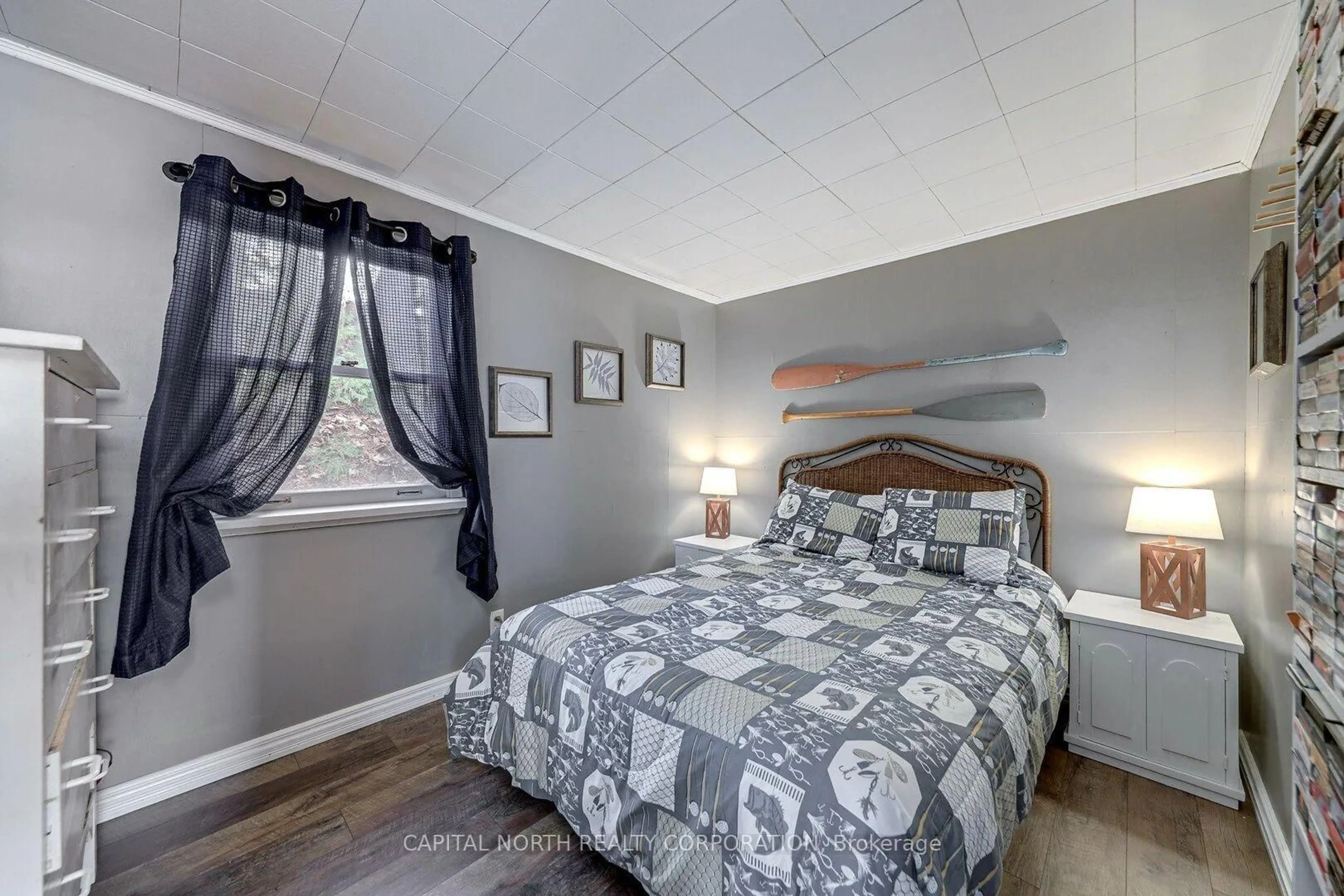 Bedroom with bed, unknown for 1342 Black Beach Lane, Ramara Ontario L0K 1B0