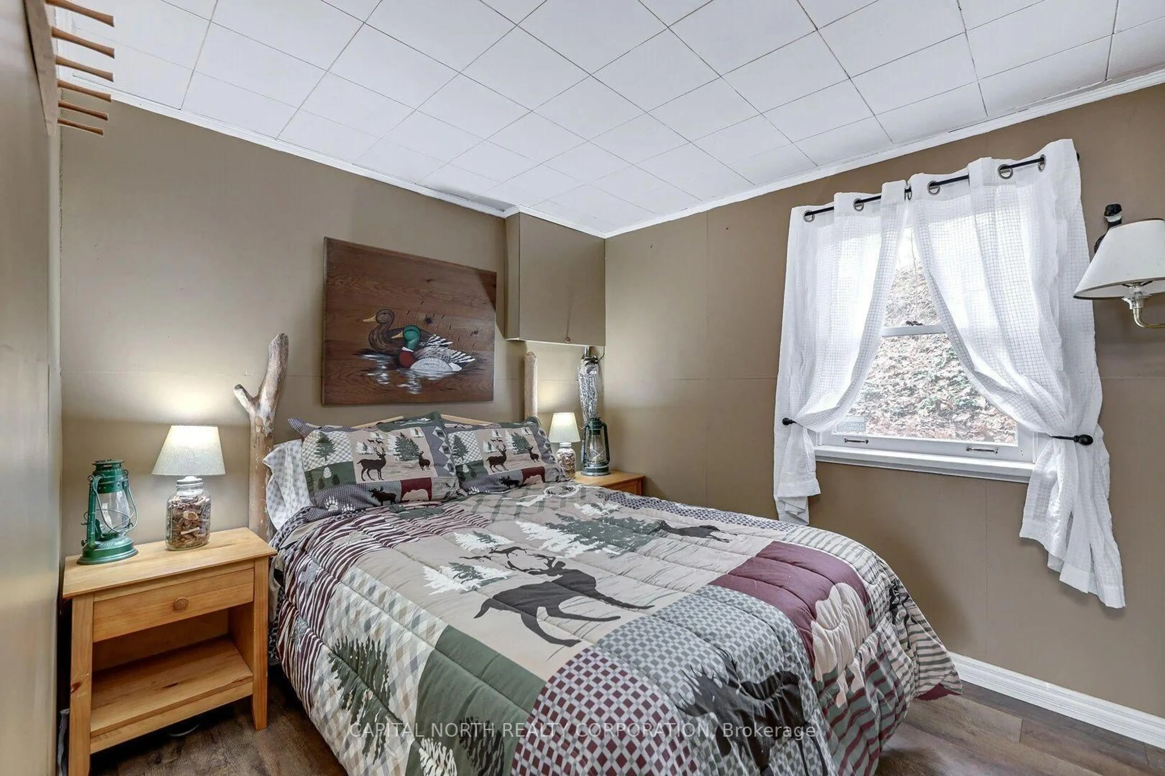 Bedroom with bed, unknown for 1342 Black Beach Lane, Ramara Ontario L0K 1B0