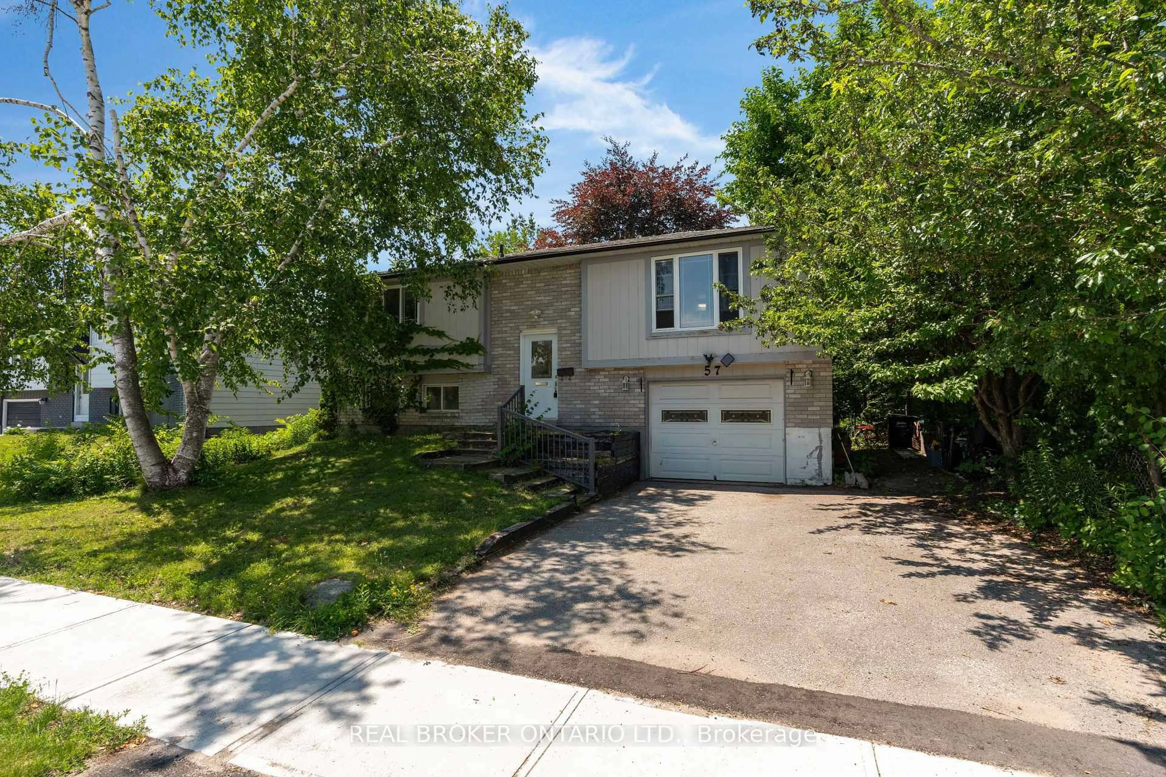 Home with vinyl exterior material, street for 57 Bernick Dr, Barrie Ontario L4M 5C1