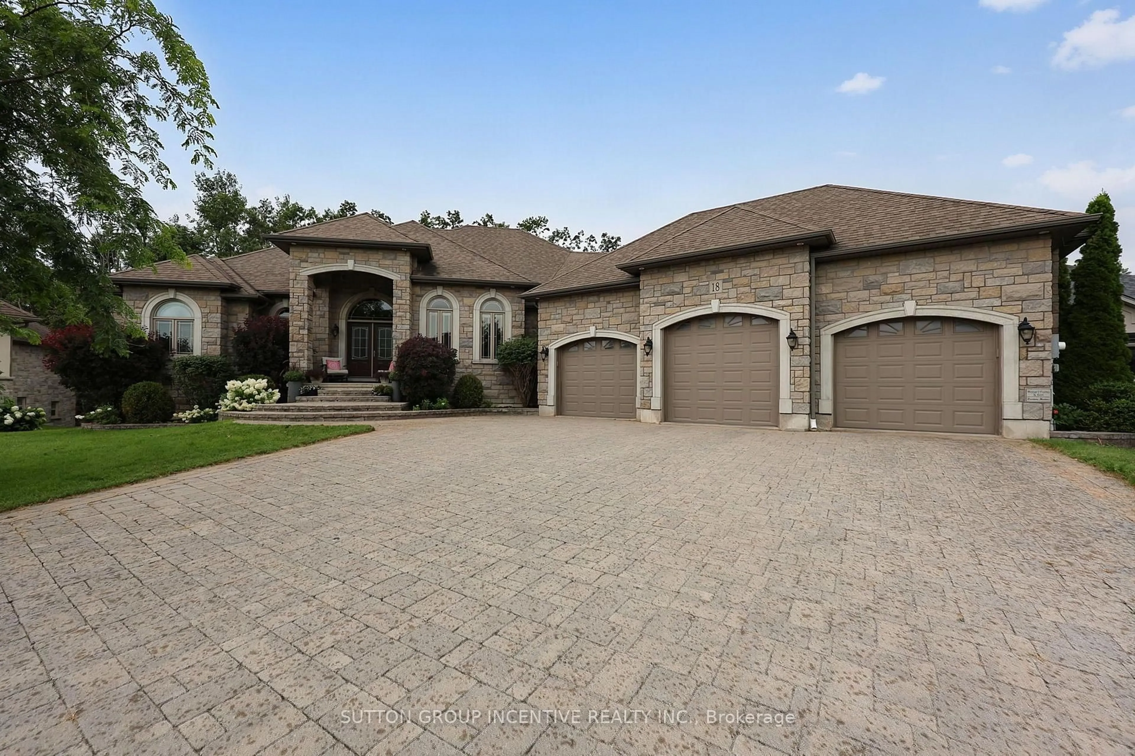 Home with brick exterior material, street for 18 Lloyd Cook Dr, Springwater Ontario L4M 4S4