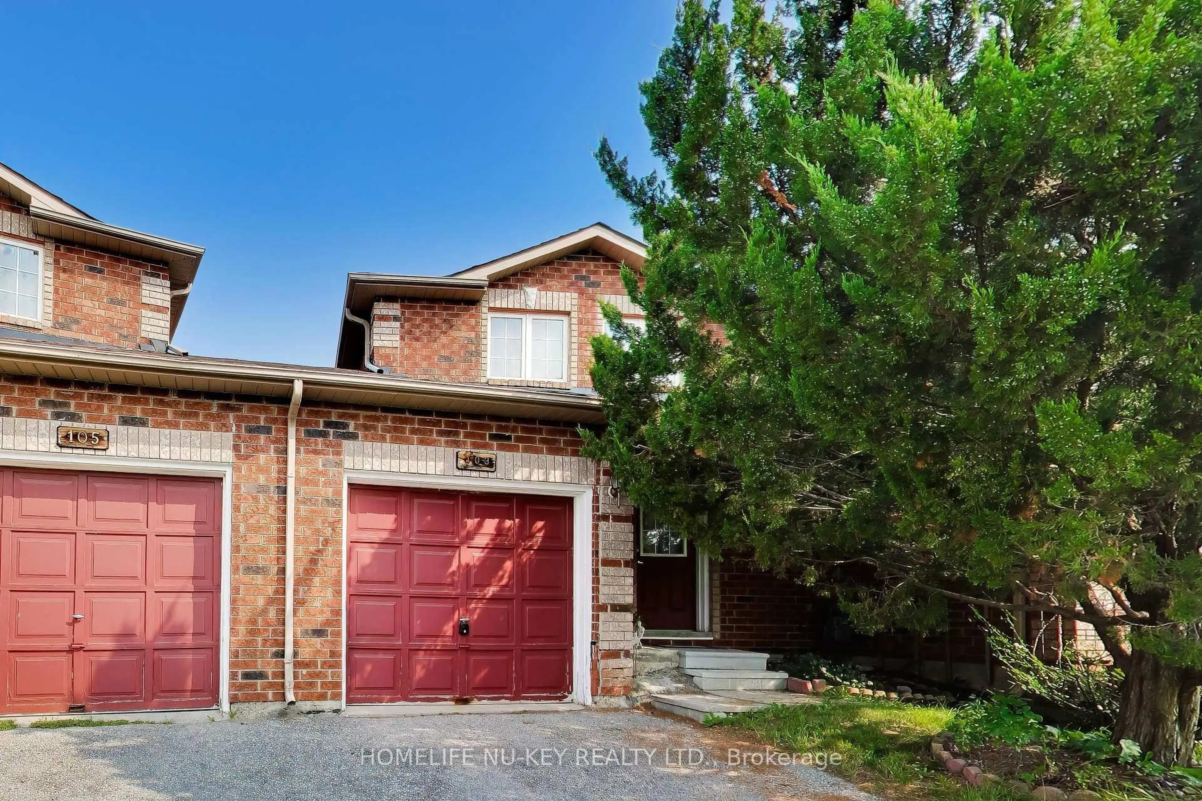 Home with brick exterior material, street for 103 Dunsmore Lane, Barrie Ontario L4M 6Z7
