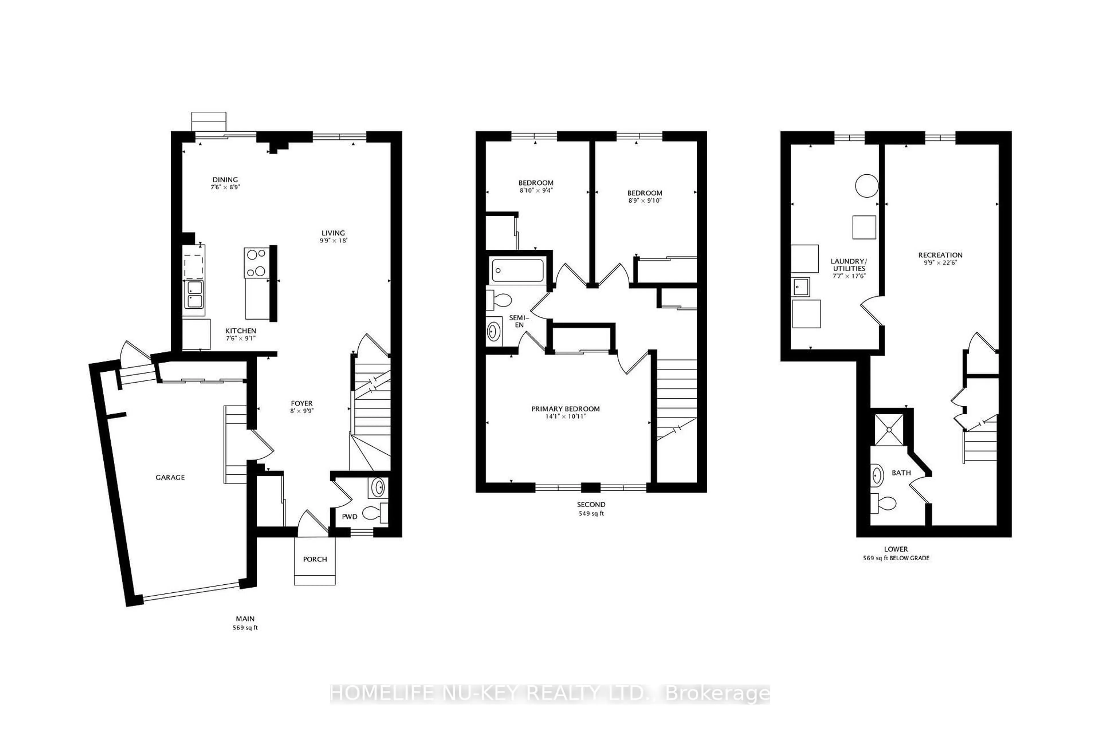 Floor plan for 103 Dunsmore Lane, Barrie Ontario L4M 6Z7