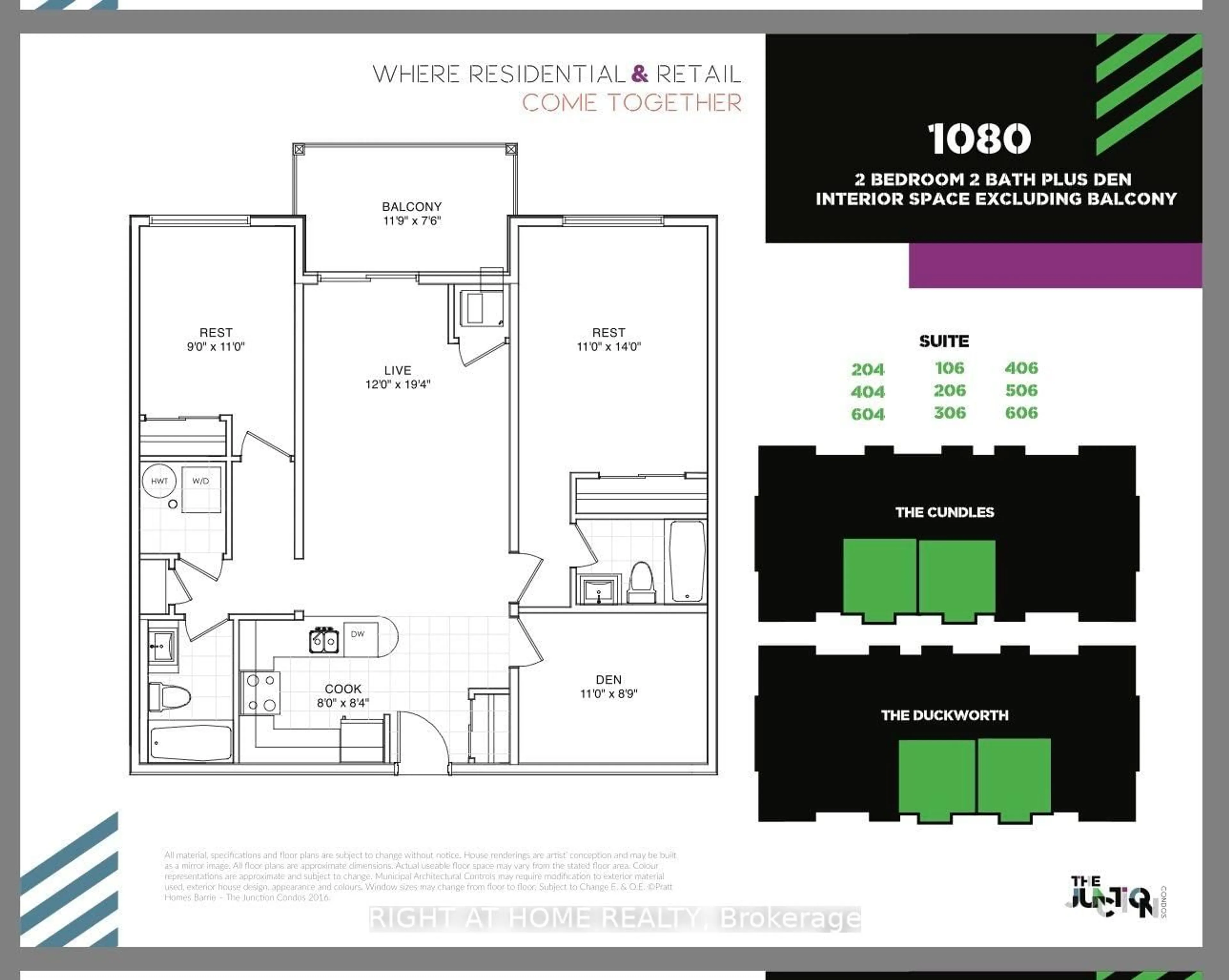 Floor plan for 299 Cundles Rd ##106, Barrie Ontario L4M 0K9
