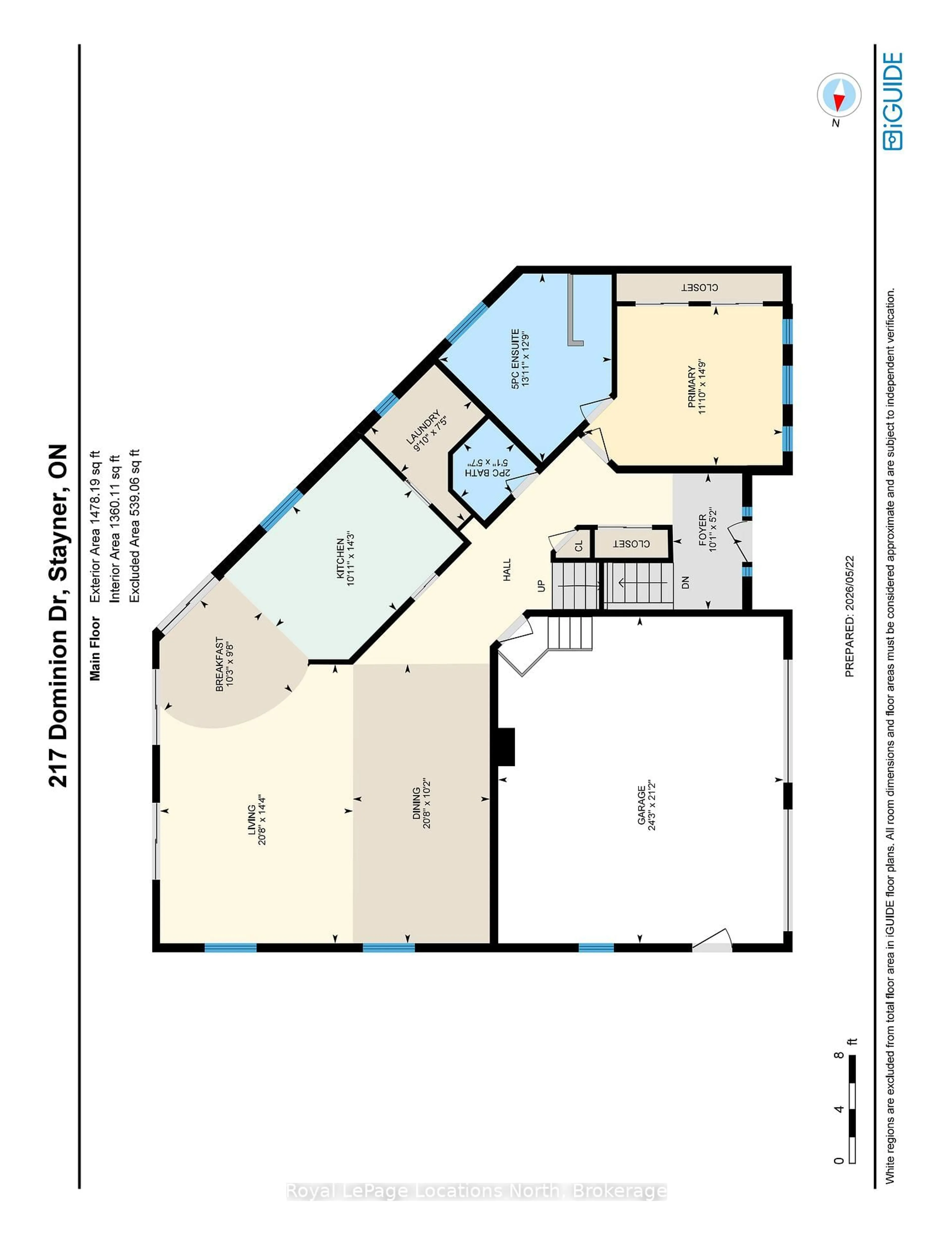 Floor plan for 217 Dominion Dr, Clearview Ontario L0M 1S0